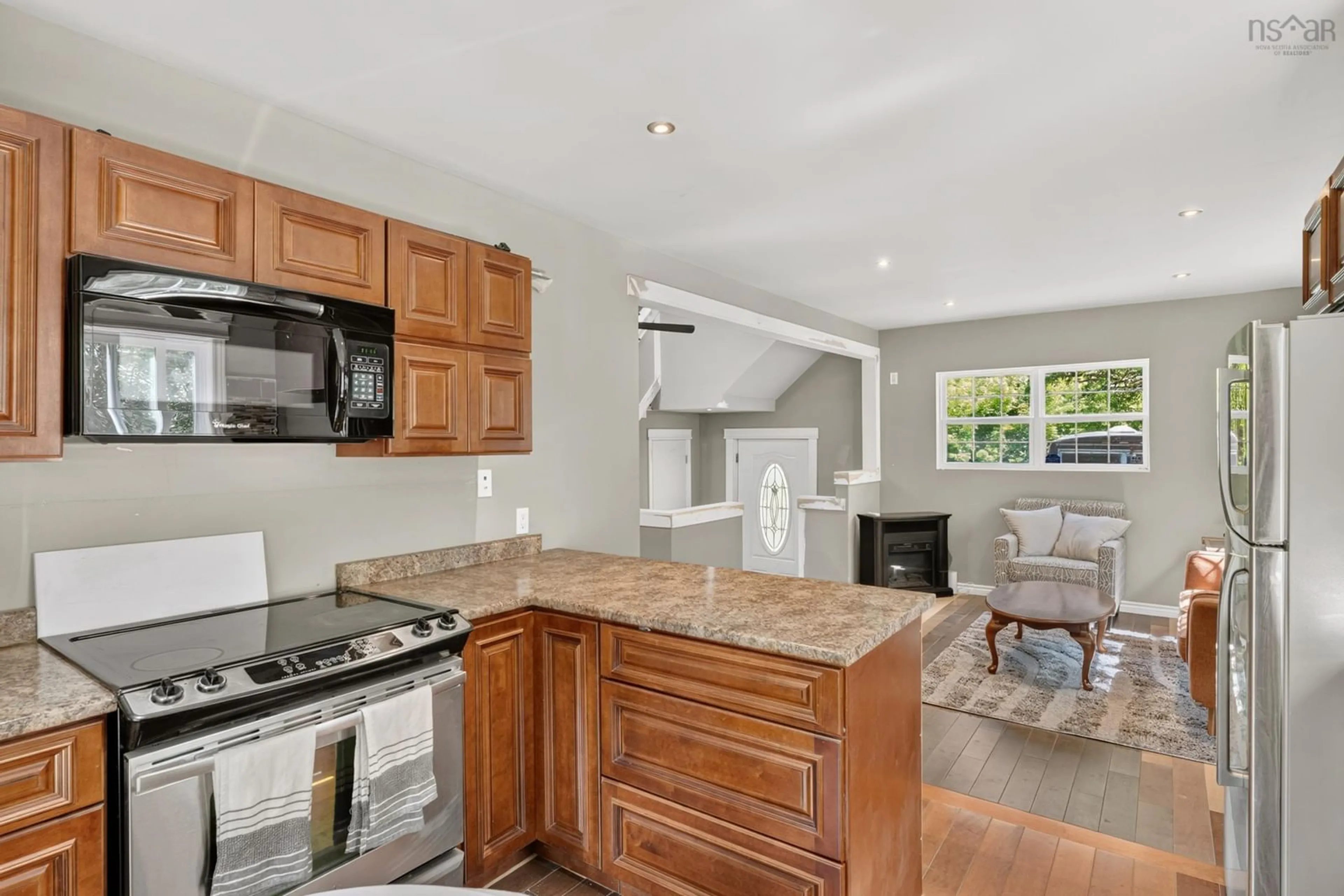 Open concept kitchen, ceramic/tile floor for 938 Weymouth Falls Road, Weymouth Falls Nova Scotia B0W 3T0