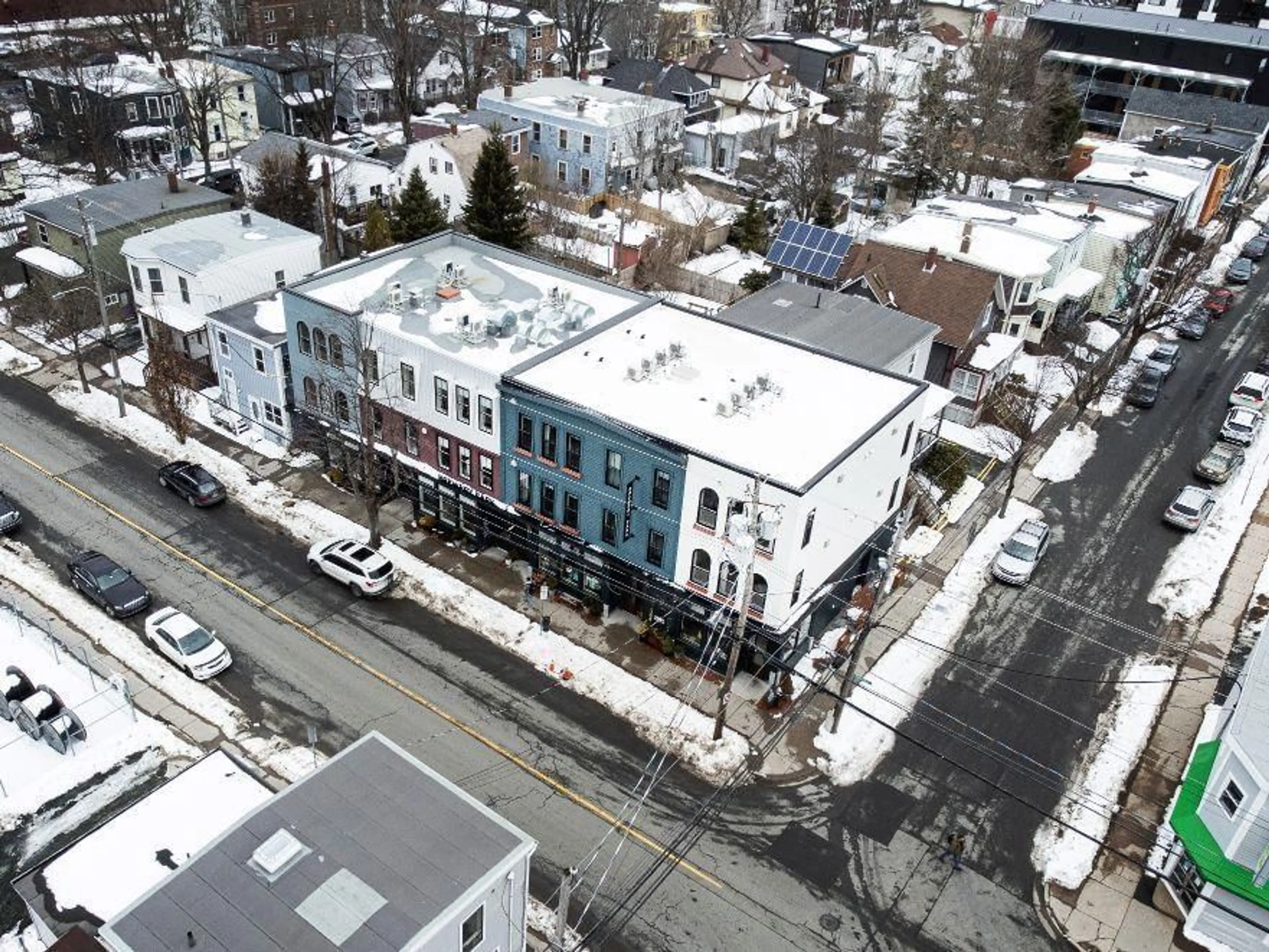 A pic from outside/outdoor area/front of a property/back of a property/a pic from drone, unknown for 2851-2855 Agricola St, Halifax Nova Scotia B3K 4E6