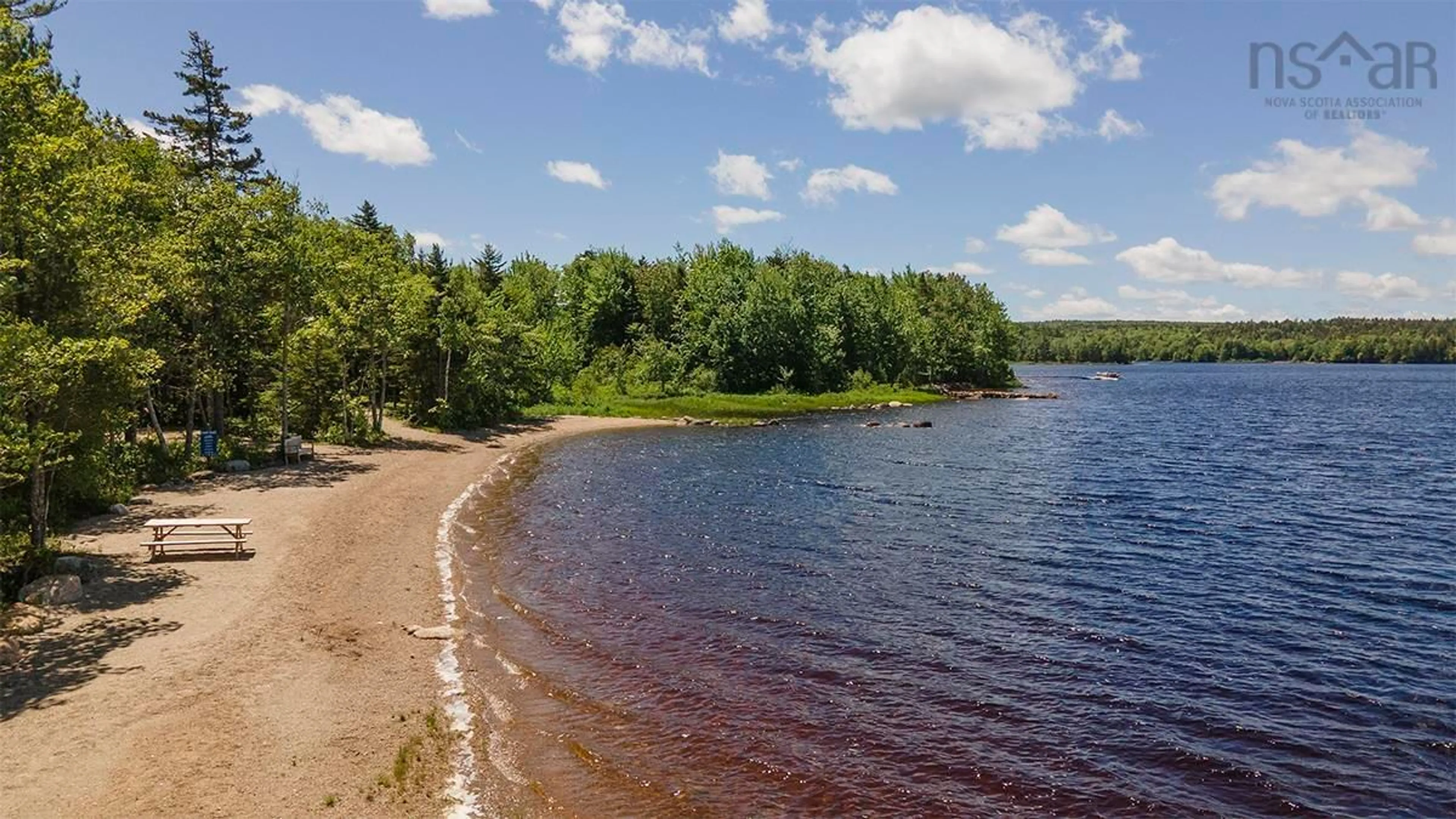 A pic from outside/outdoor area/front of a property/back of a property/a pic from drone, water/lake/river/ocean view for 95 White Tail Pass, Vaughan Nova Scotia B0N 2T0