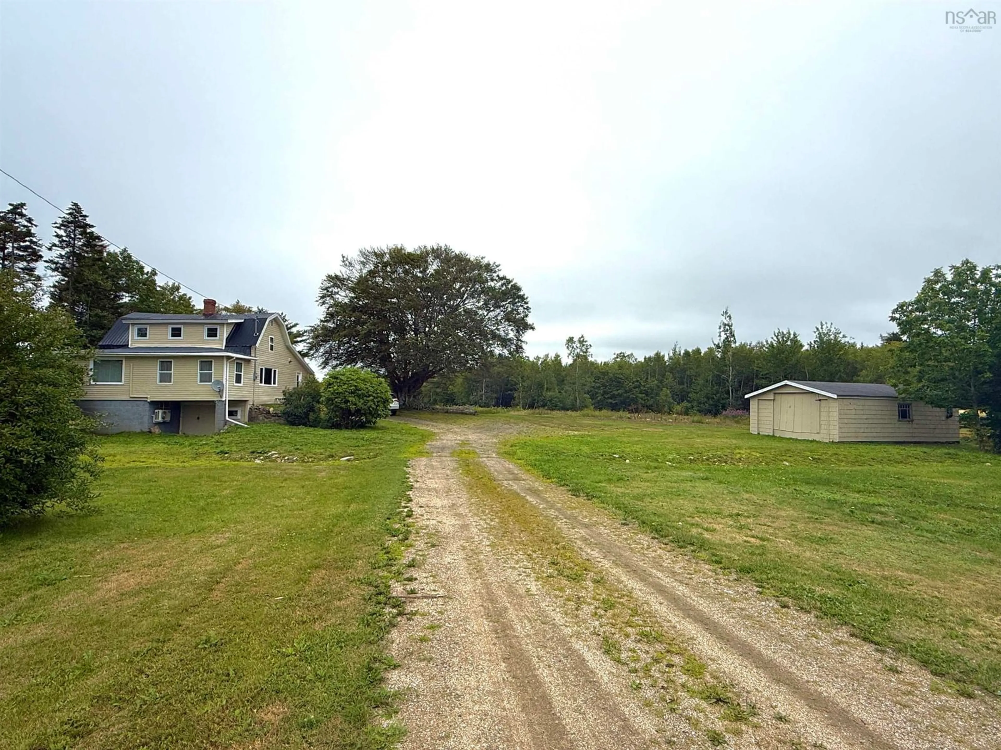 A pic from outside/outdoor area/front of a property/back of a property/a pic from drone, unknown for 345 French Rd, Plympton Nova Scotia B0W 2R0