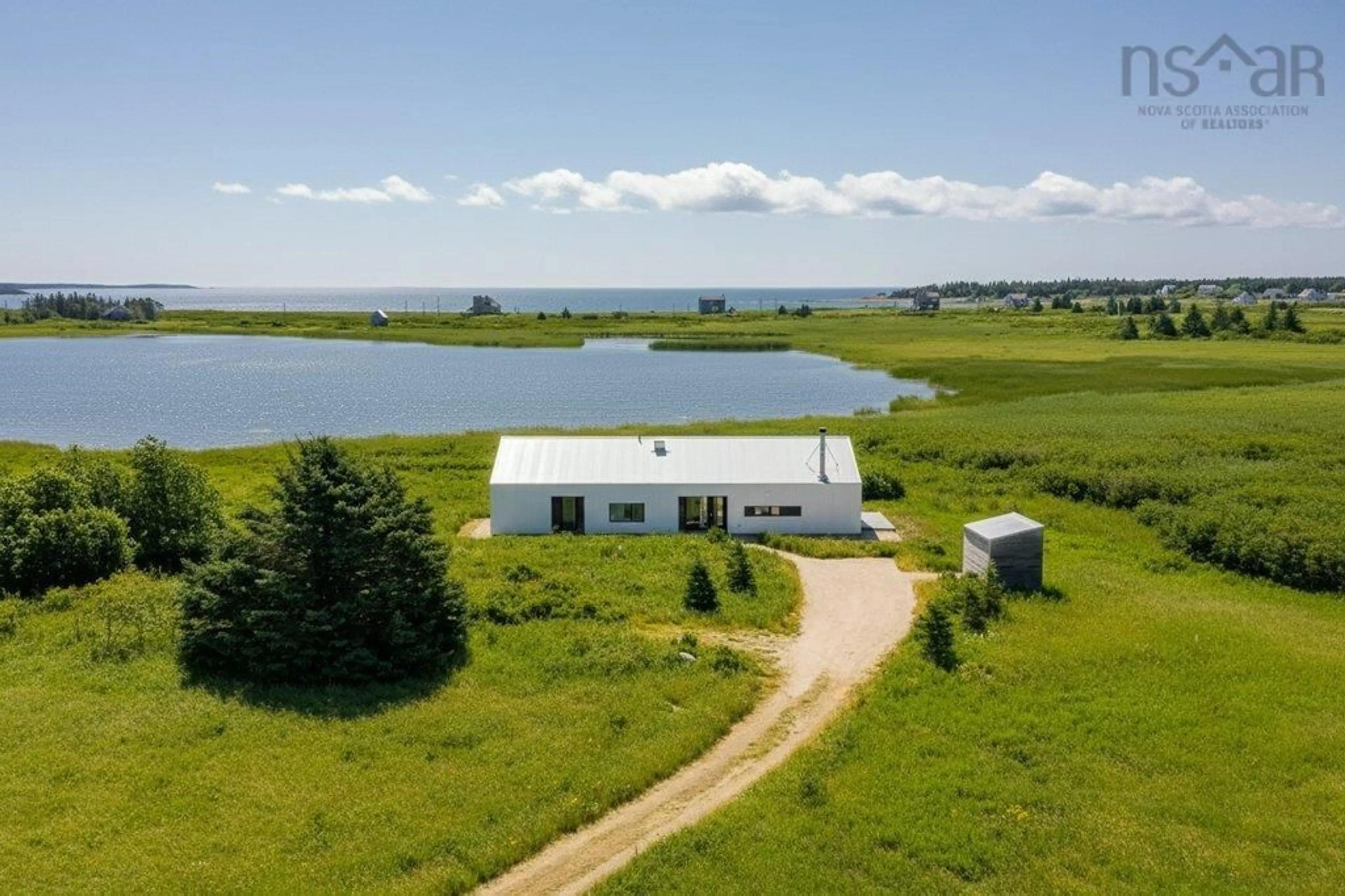 A pic from outside/outdoor area/front of a property/back of a property/a pic from drone, water/lake/river/ocean view for 81 Hirtle Beach Rd, Kingsburg Nova Scotia B0J 2X0