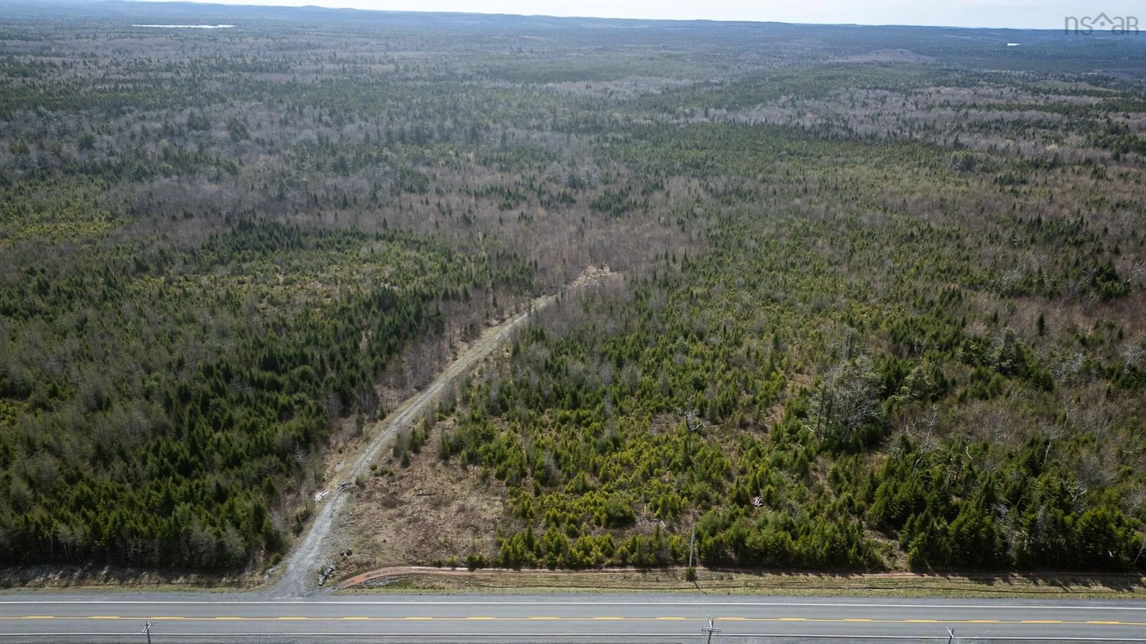 A pic from outside/outdoor area/front of a property/back of a property/a pic from drone, forest/trees view for 100 Maverick Lane #Lot, Devon Nova Scotia B2T 1K8