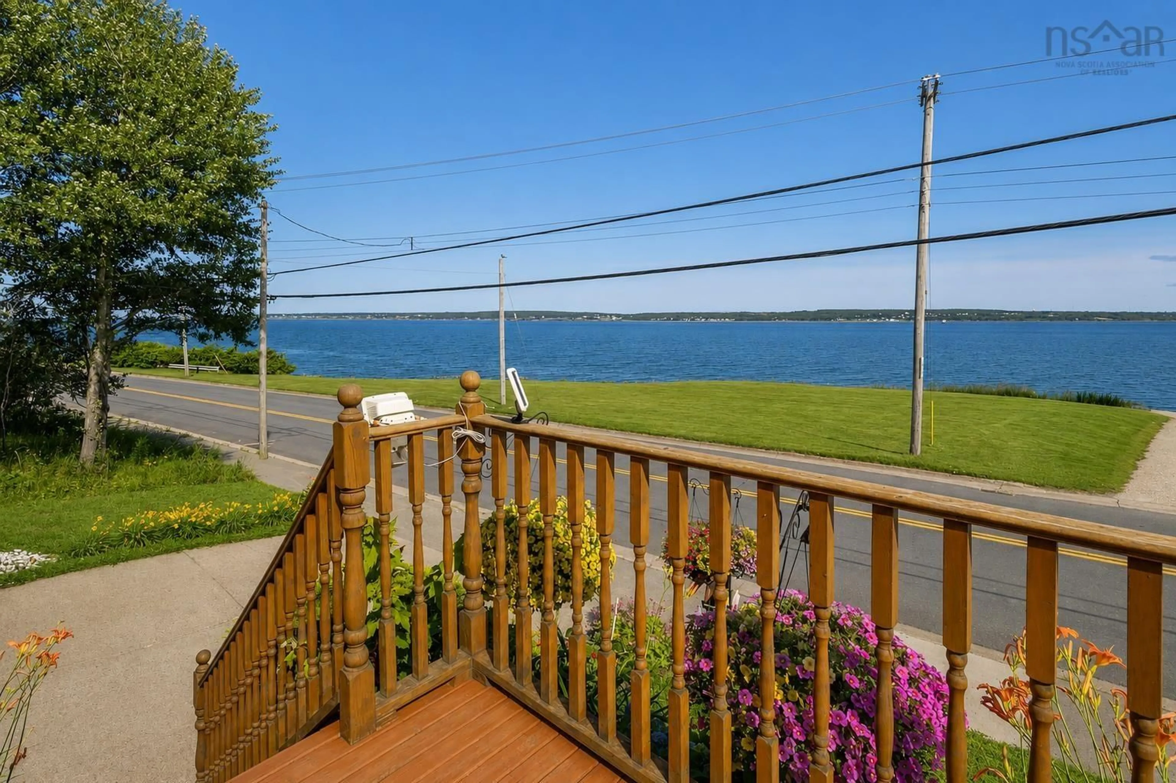 Patio, water/lake/river/ocean view for 488 Purves St, North Sydney Nova Scotia B2A 1E1