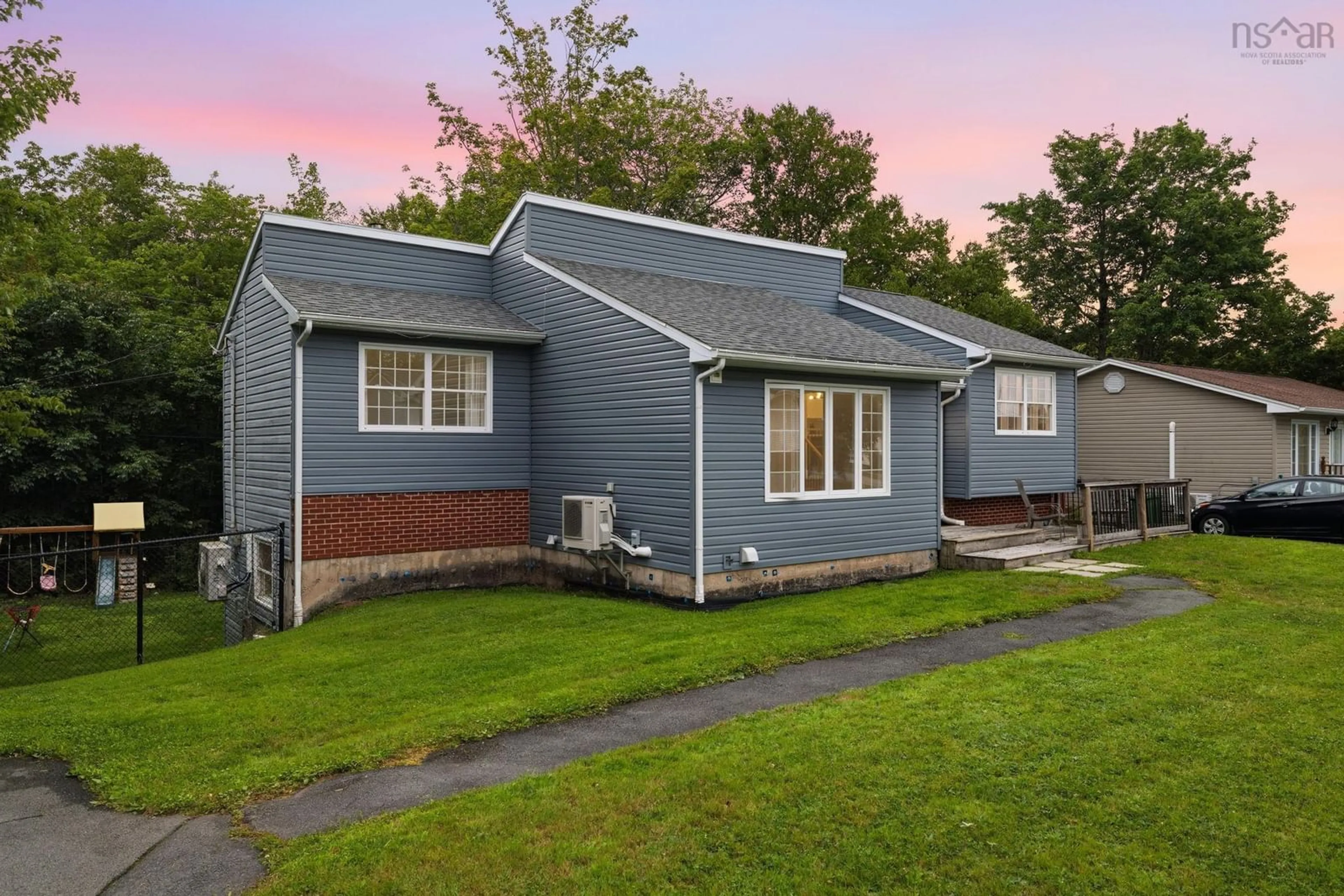 Home with vinyl exterior material, street for 110 Sampson Dr, Lower Sackville Nova Scotia B4C 2W3