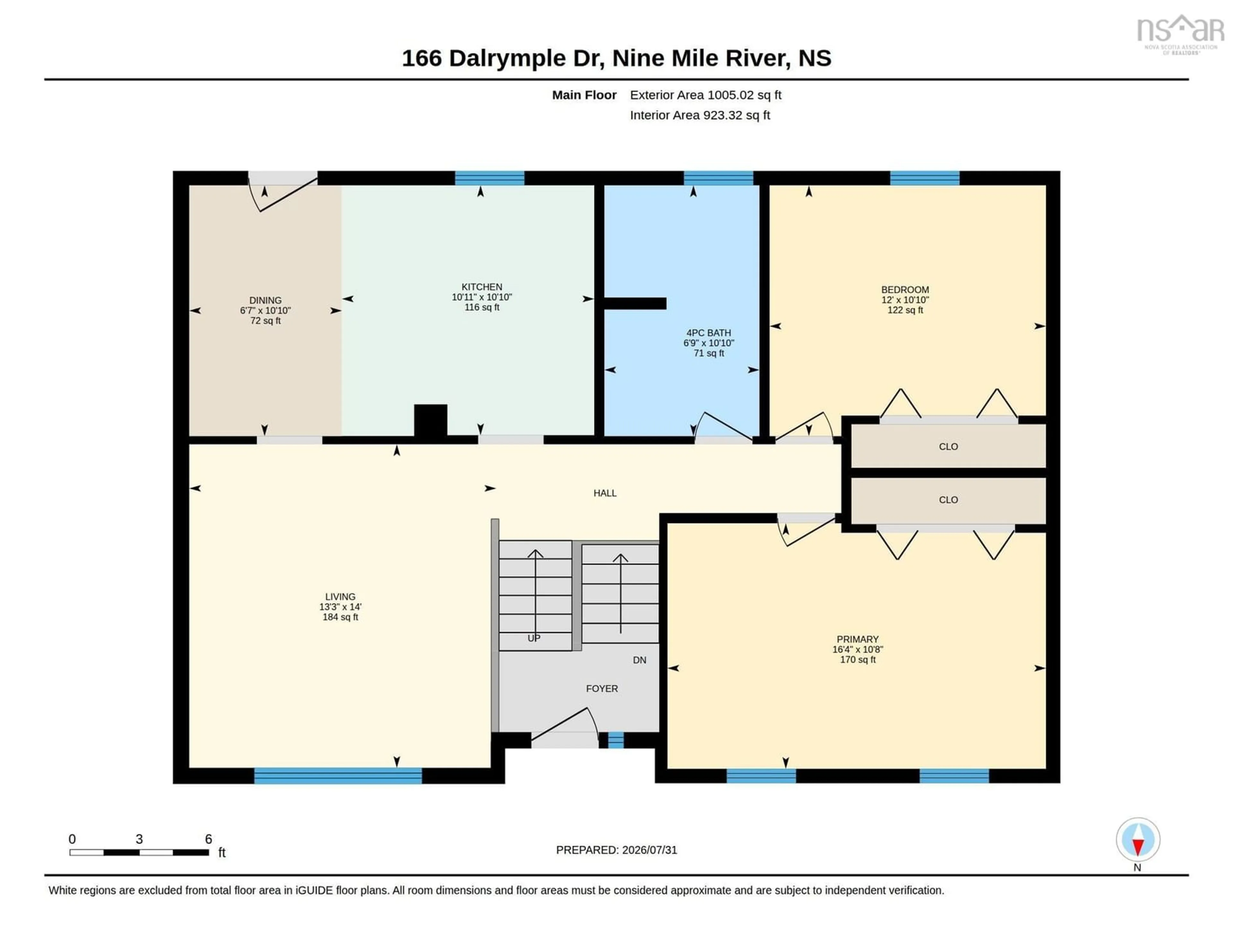 Floor plan for 166 Dalrymple Dr, Nine Mile River Nova Scotia B2S 2S1