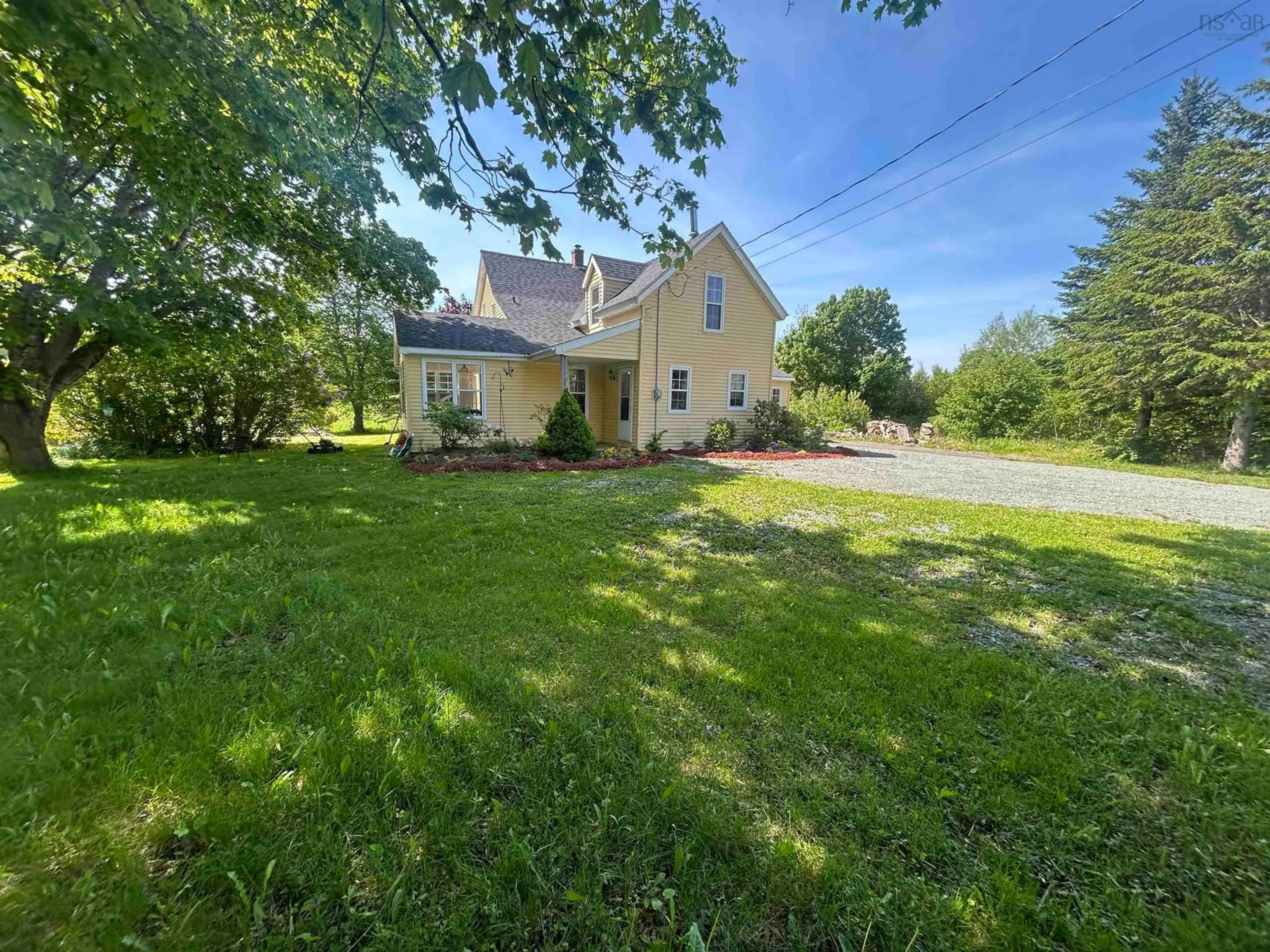A pic from outside/outdoor area/front of a property/back of a property/a pic from drone, street for 3511 Highway 245, Maryvale Nova Scotia B2G 2L1