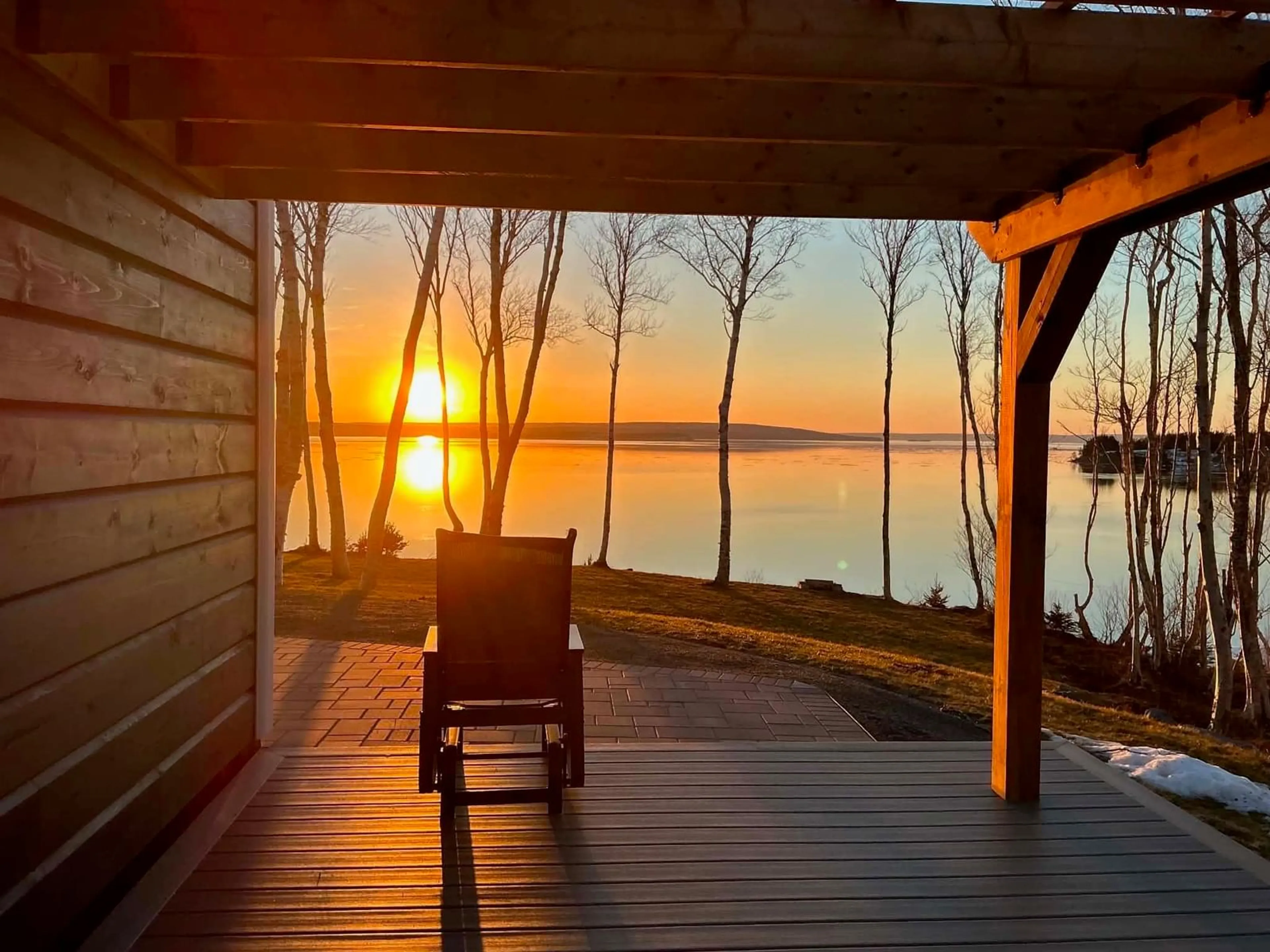 Patio, water/lake/river/ocean view for 226 Torus Drive, Macnabs Cove Nova Scotia B0E 3B0