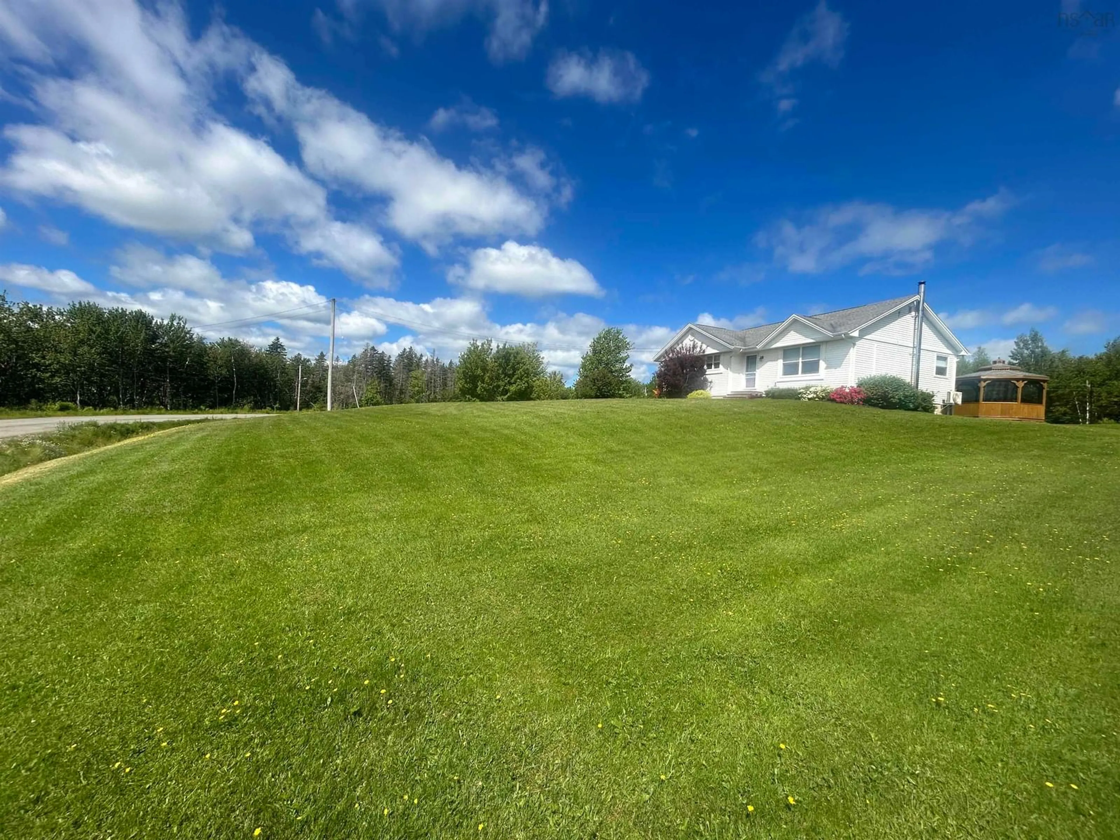 A pic from outside/outdoor area/front of a property/back of a property/a pic from drone, water/lake/river/ocean view for 140 Mountain View Drive, Pleasant Valley Nova Scotia B2G 2K9