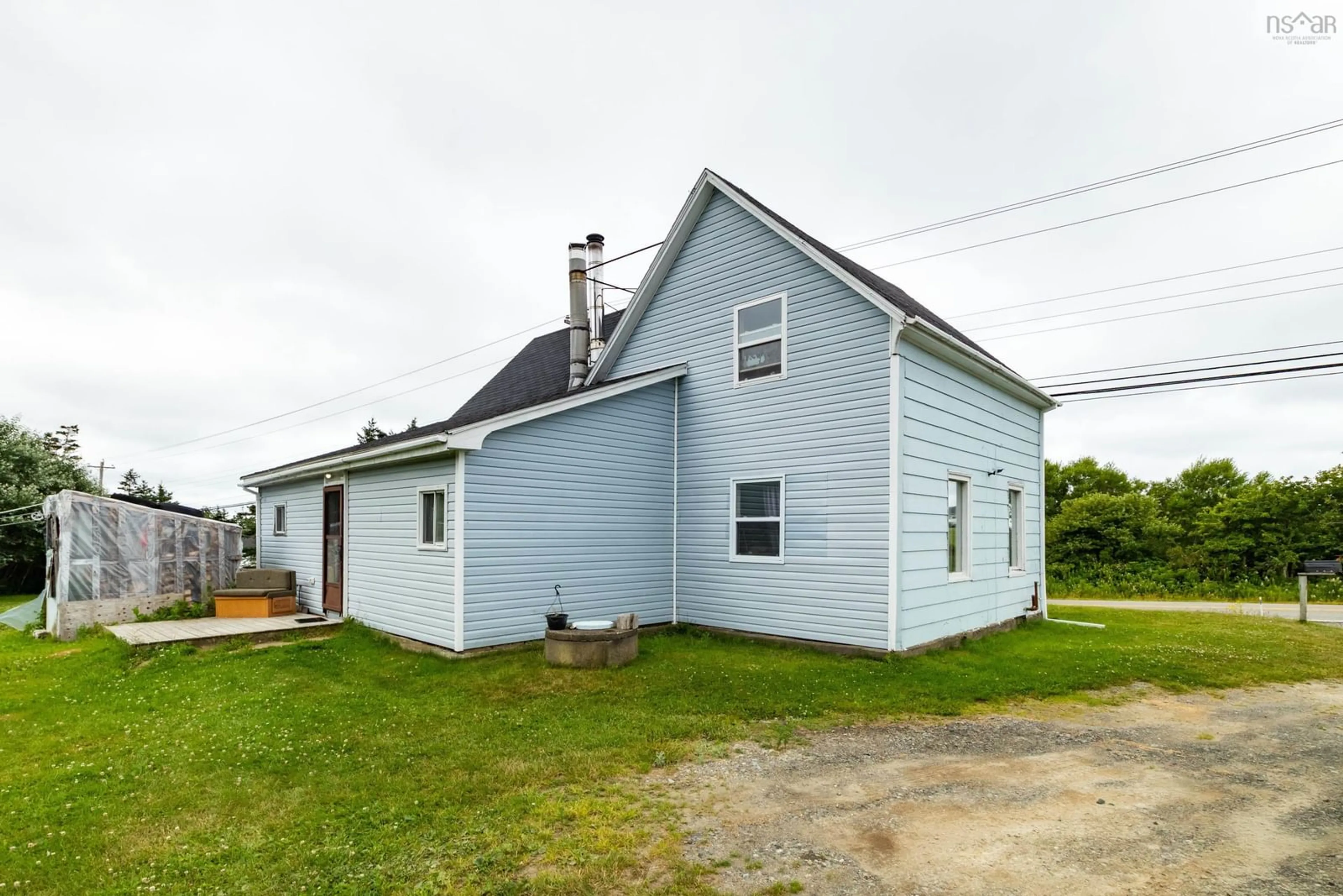 A pic from outside/outdoor area/front of a property/back of a property/a pic from drone, building for 6528 Highway 1, St. Alphonse Nova Scotia B0W 2J0