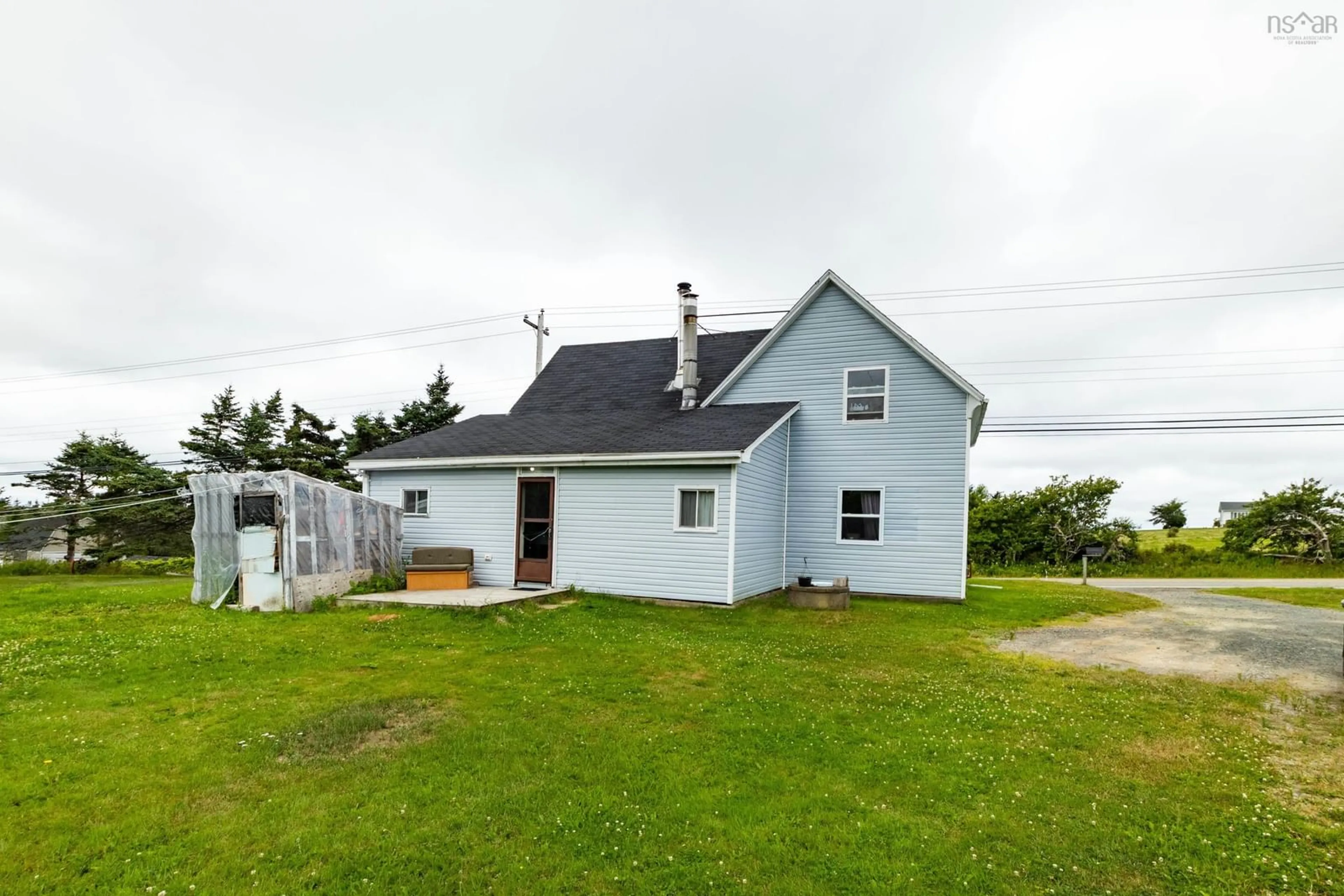 A pic from outside/outdoor area/front of a property/back of a property/a pic from drone, building for 6528 Highway 1, St. Alphonse Nova Scotia B0W 2J0