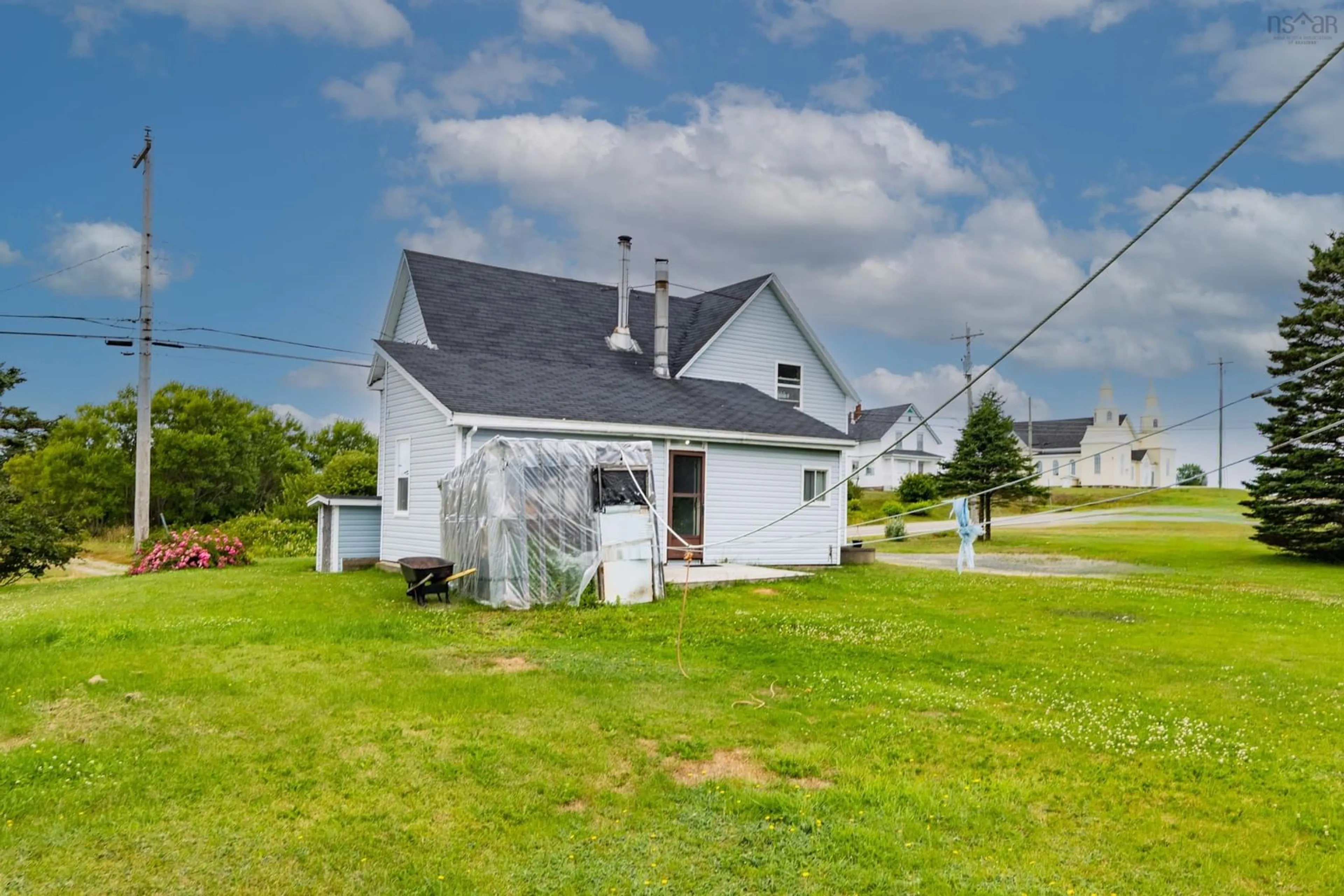 A pic from outside/outdoor area/front of a property/back of a property/a pic from drone, unknown for 6528 Highway 1, St. Alphonse Nova Scotia B0W 2J0