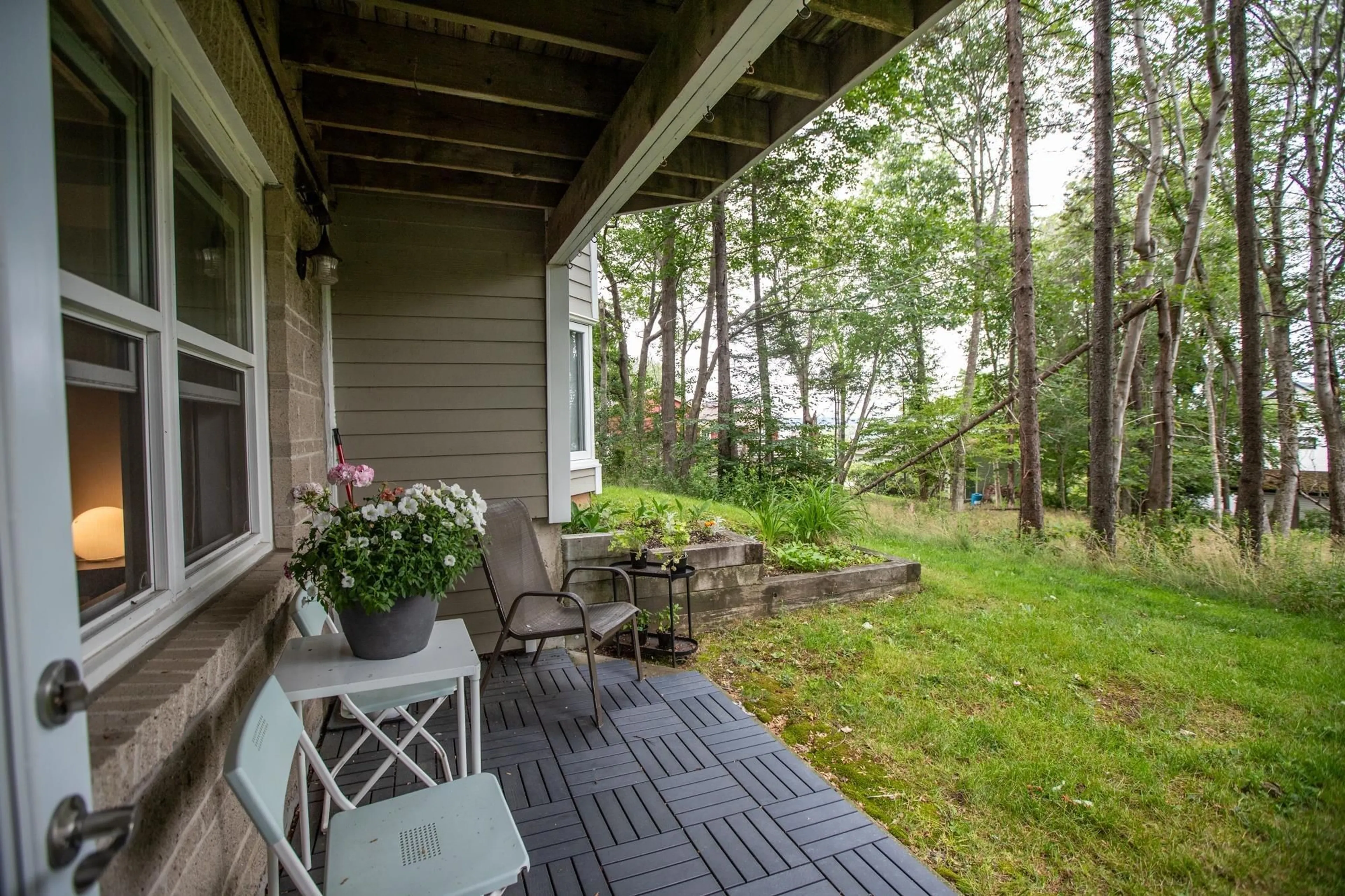 Patio, water/lake/river/ocean view for 87 Kearney Lake Rd #104, Halifax Nova Scotia B3M 4H1