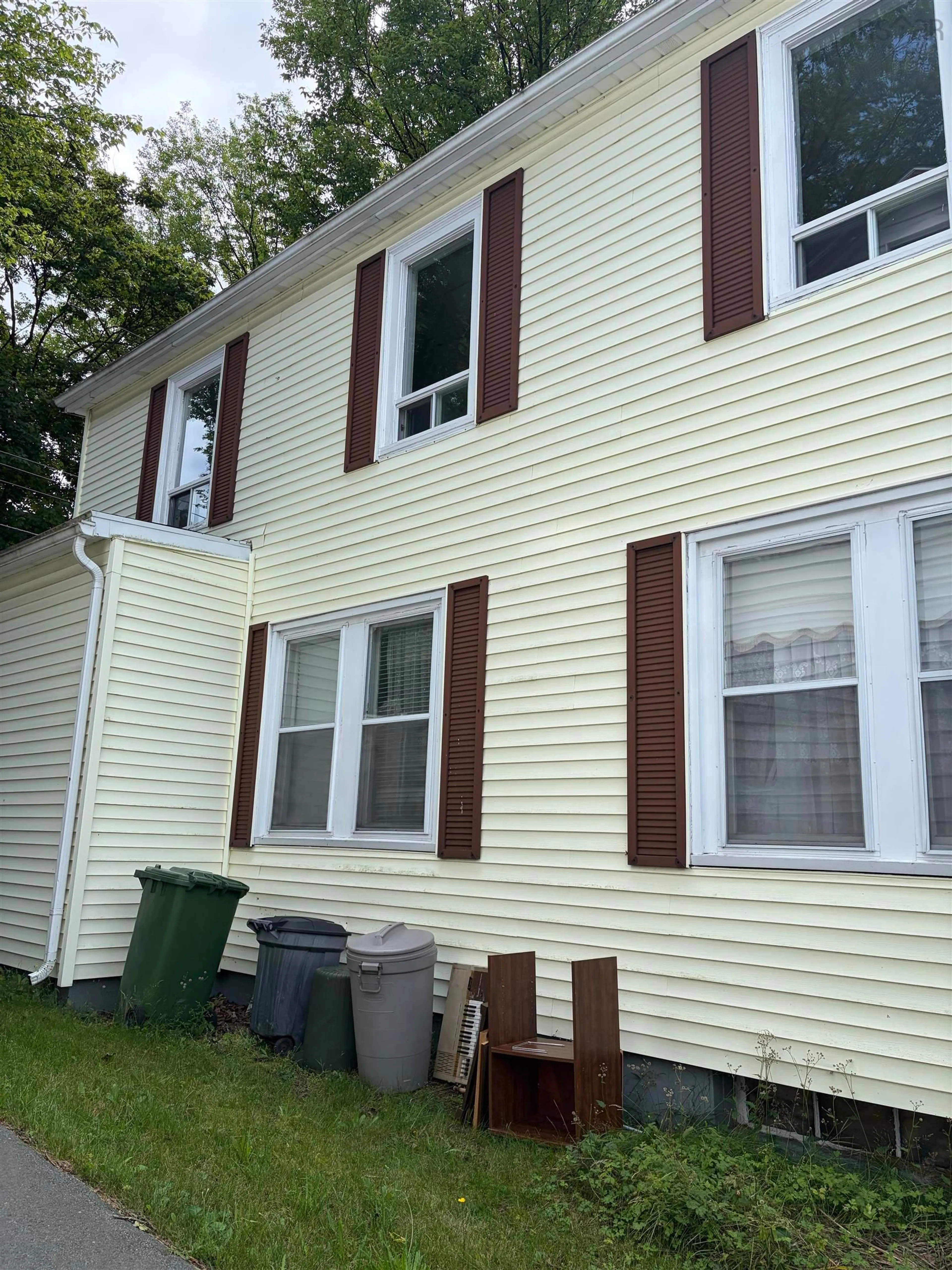 Home with vinyl exterior material, street for 6355/6357 Cork St, Halifax Nova Scotia B3L 1Z3