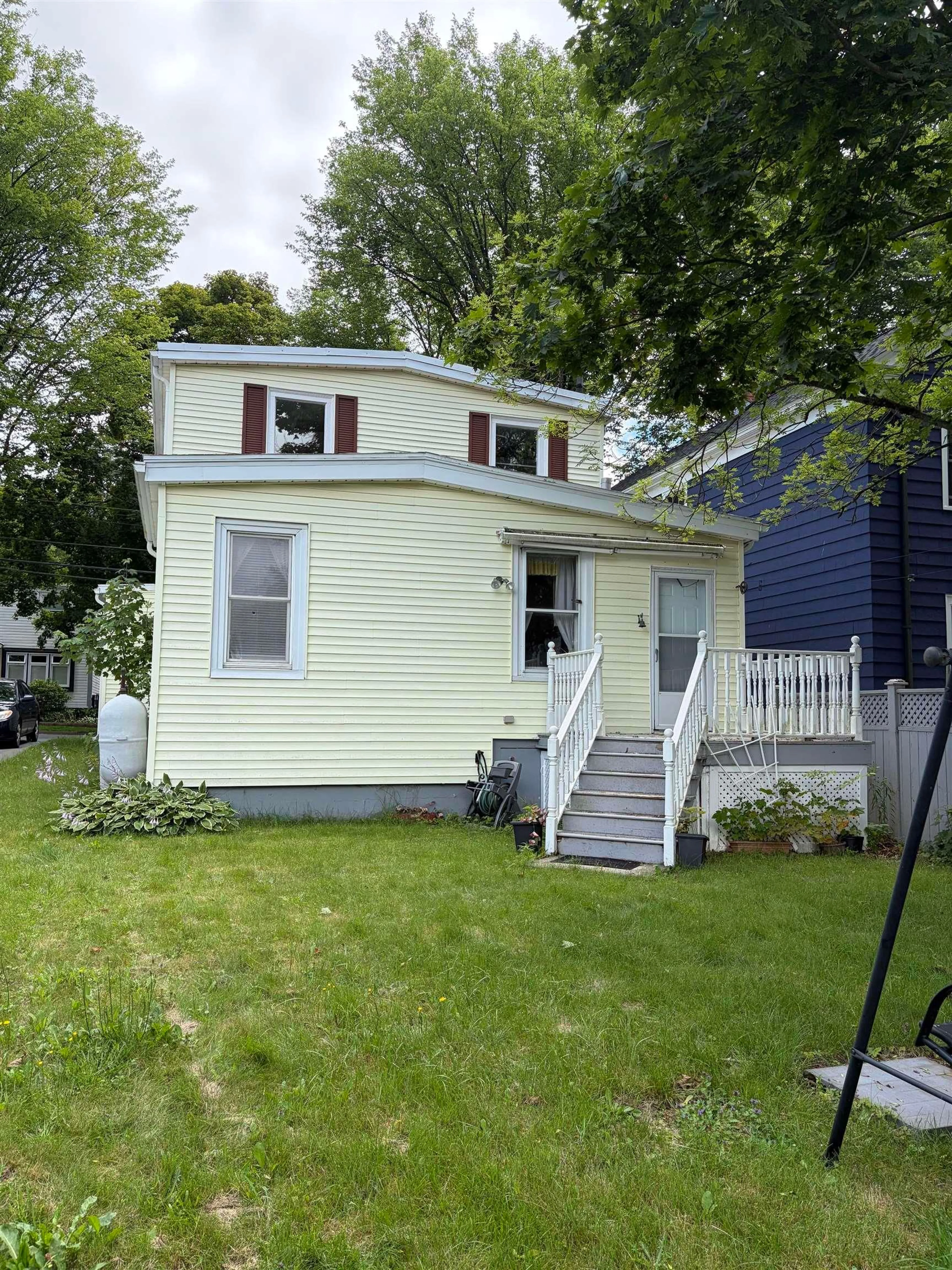 Home with vinyl exterior material, street for 6355/6357 Cork St, Halifax Nova Scotia B3L 1Z3