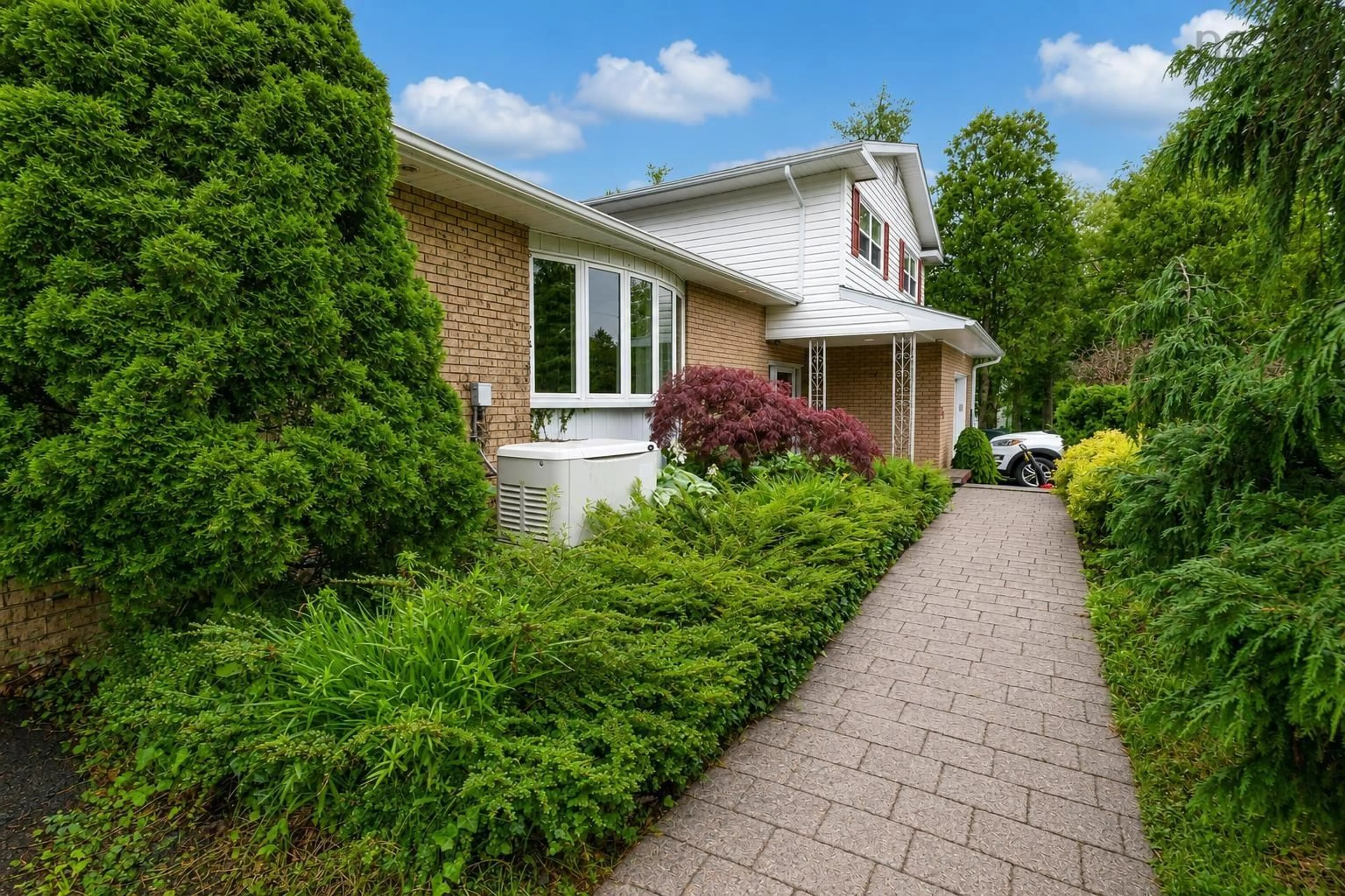 Home with brick exterior material, street for 34 Macdougall Hts, Sydney River Nova Scotia B1S 3A7