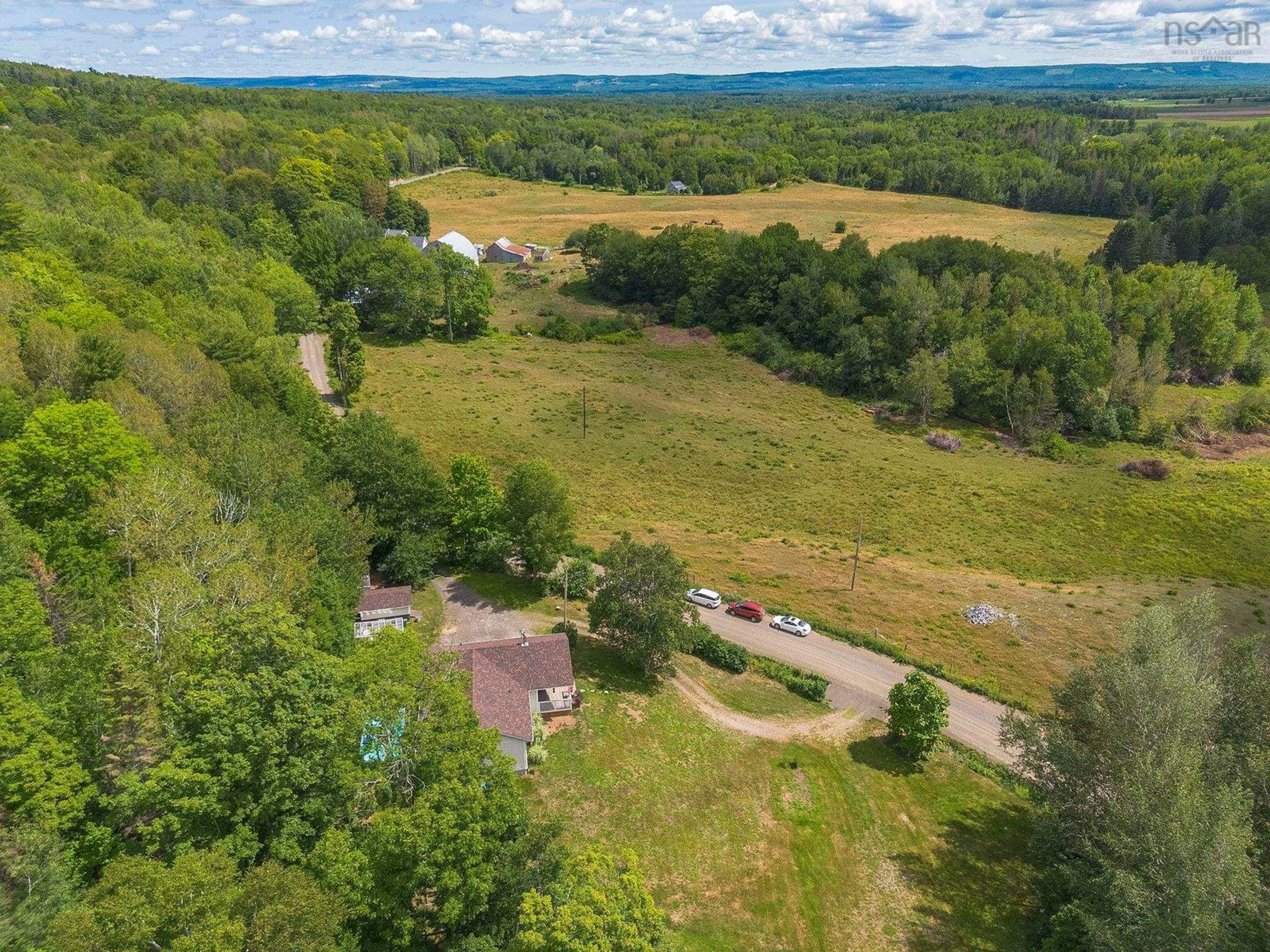 A pic from outside/outdoor area/front of a property/back of a property/a pic from drone, forest/trees view for 1040 Vault Road, Forest Glade Nova Scotia B0P 1R0