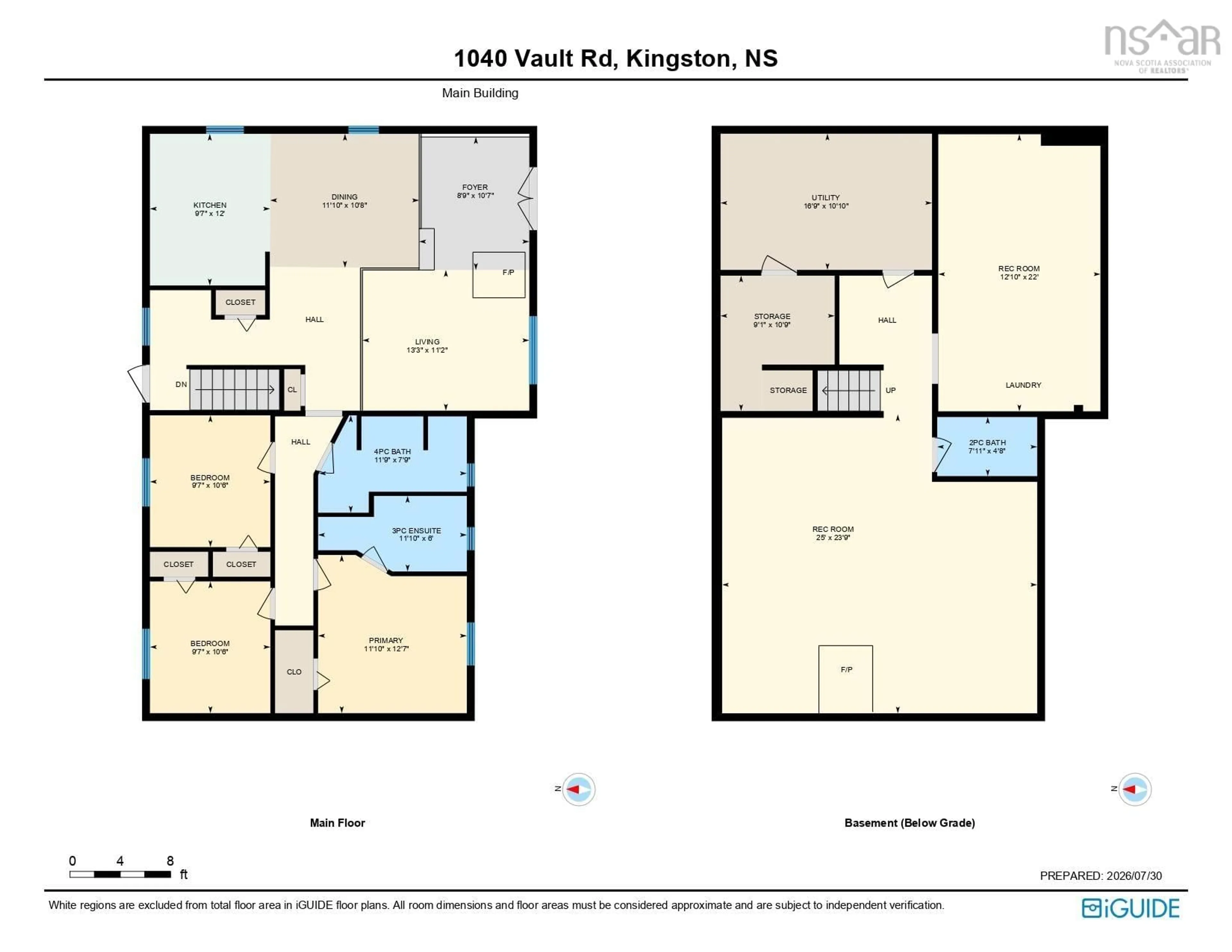 Floor plan for 1040 Vault Road, Forest Glade Nova Scotia B0P 1R0