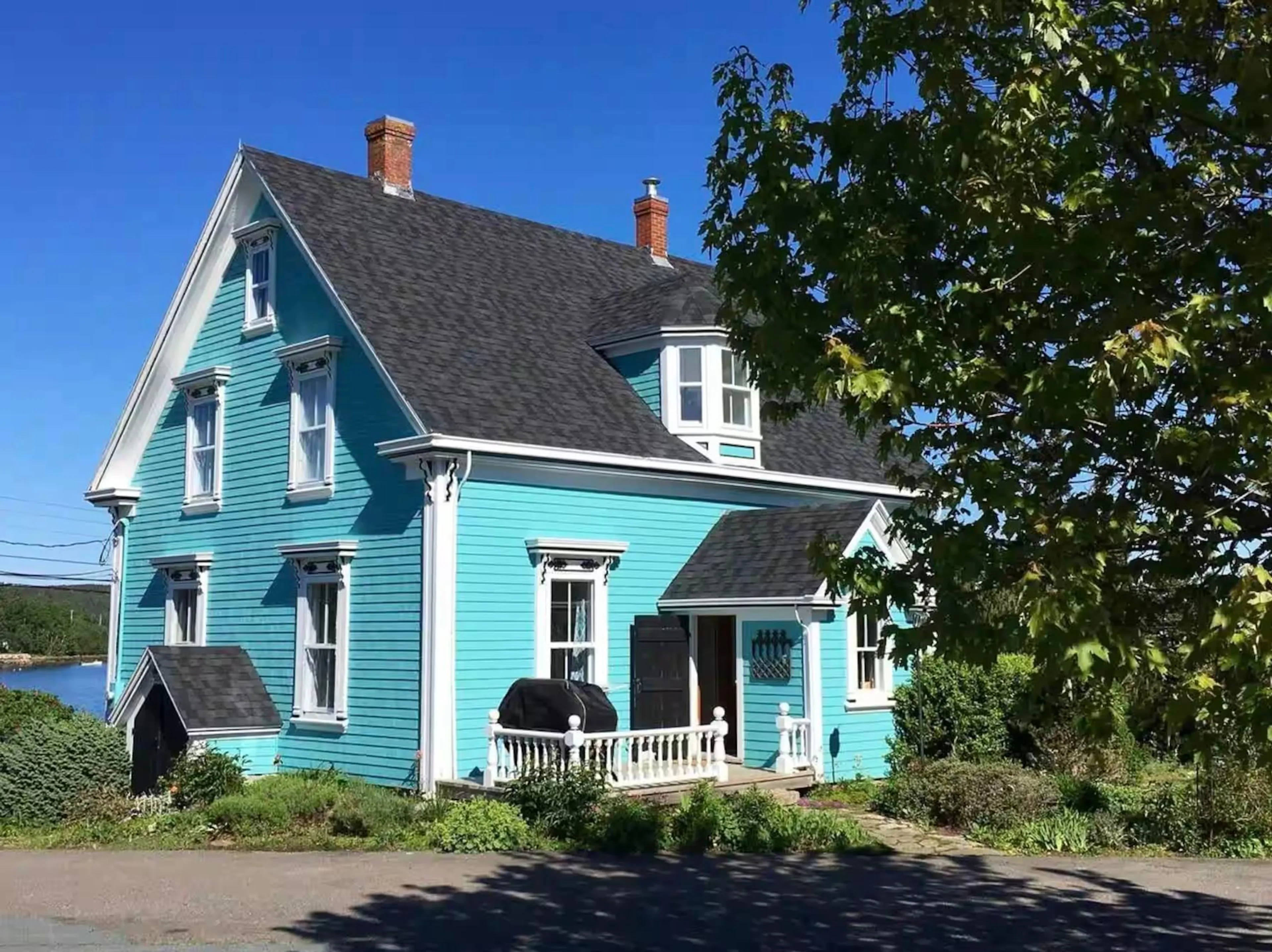 Home with vinyl exterior material, street for 247 Lower Lahave Rd, Riverport Nova Scotia B0J 2X0