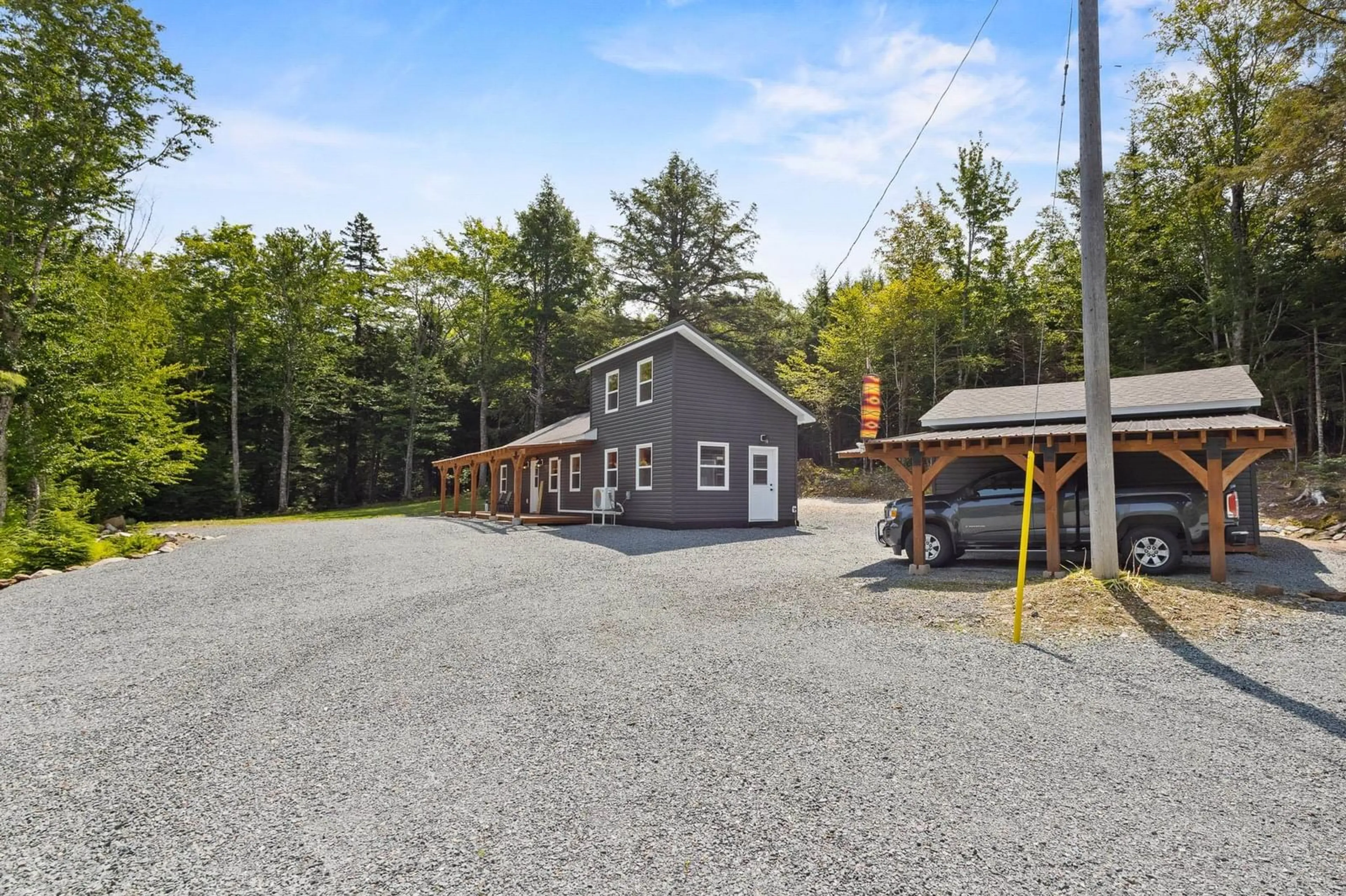 A pic from outside/outdoor area/front of a property/back of a property/a pic from drone, unknown for 227 Somerset Rd, Italy Cross Nova Scotia B4V 0M1