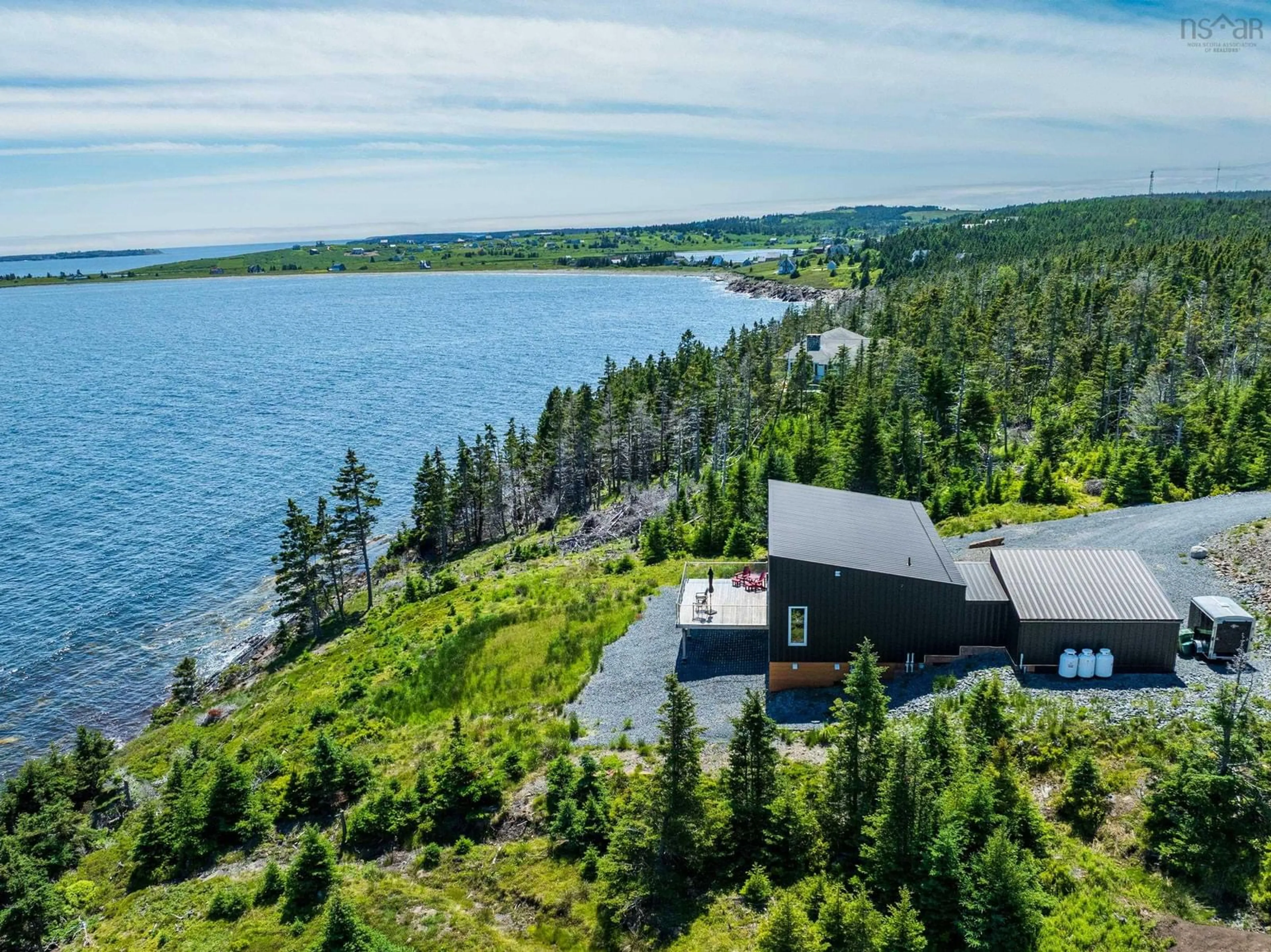 A pic from outside/outdoor area/front of a property/back of a property/a pic from drone, water/lake/river/ocean view for 200 Middle Rd, Kingsburg Nova Scotia B0J 2X0