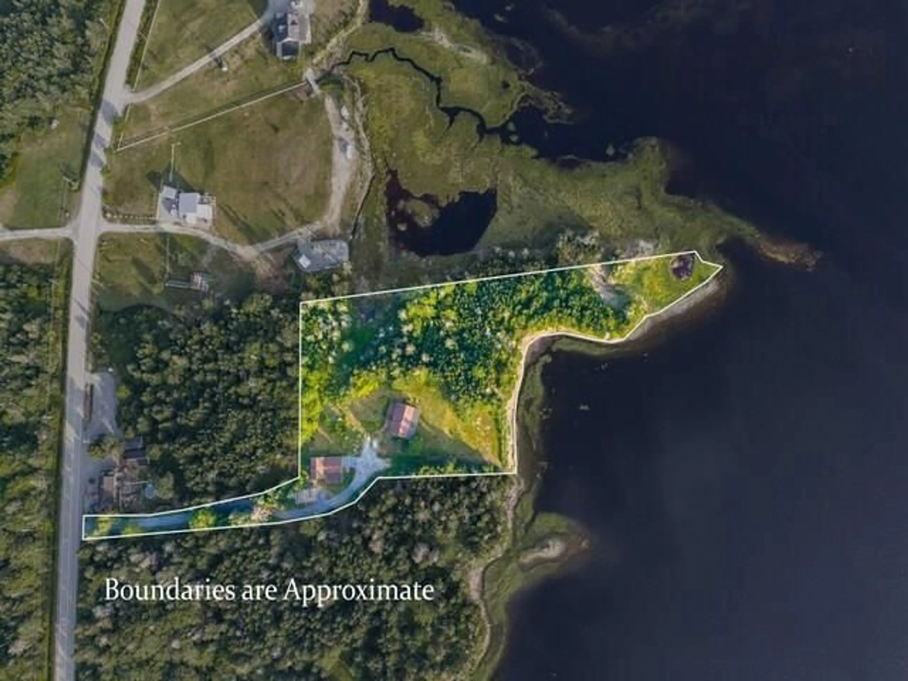 A pic from outside/outdoor area/front of a property/back of a property/a pic from drone, water/lake/river/ocean view for 712 Villagedale Road, Coffinscroft Nova Scotia B0W 1E0