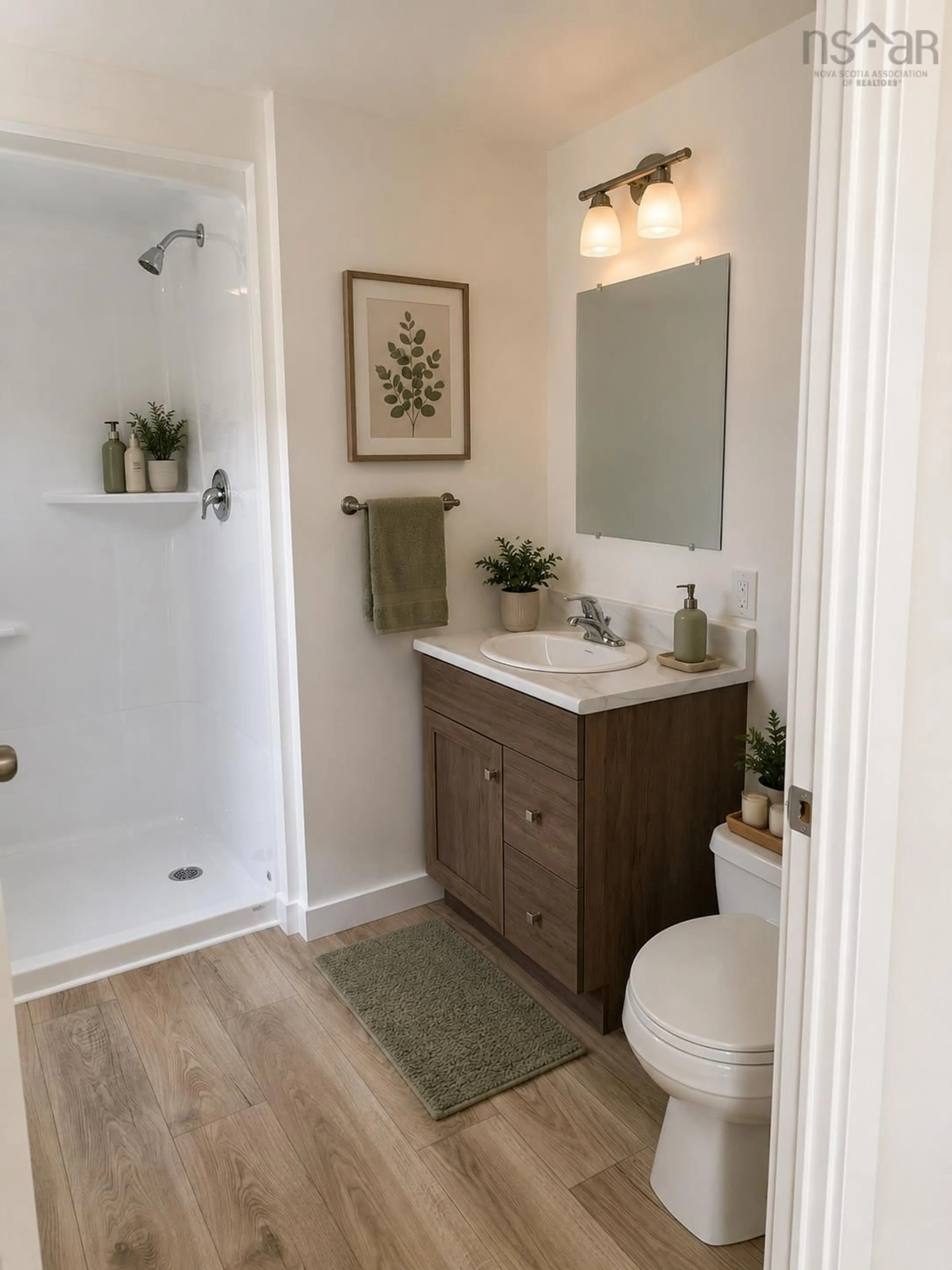 Contemporary bathroom, ceramic/tile floor for 4-24 Murchyville Rd, Murchyville Nova Scotia B0N 1X0