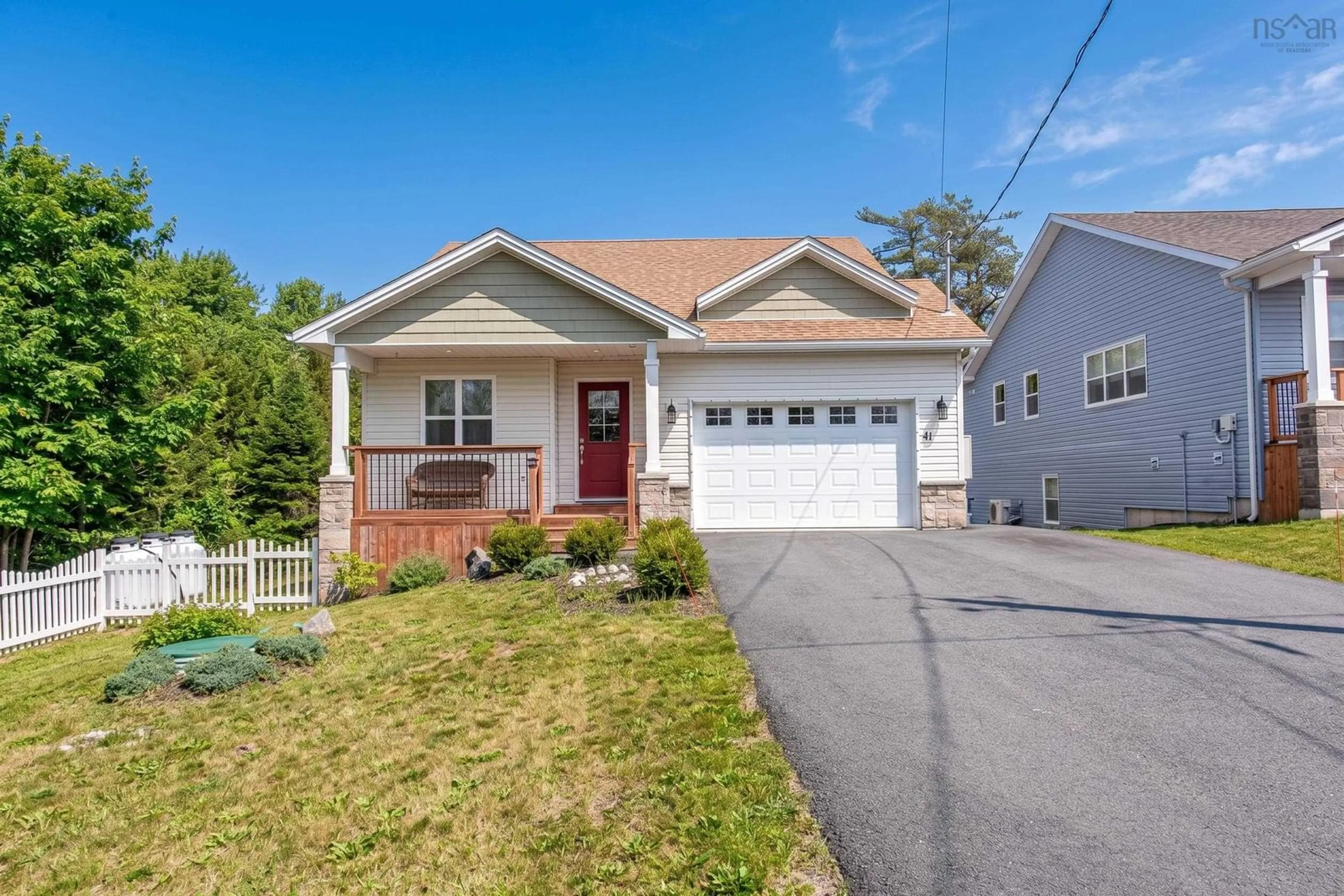 Home with vinyl exterior material, street for 41 Wineberry Way, Upper Sackville Nova Scotia B4E 0S5
