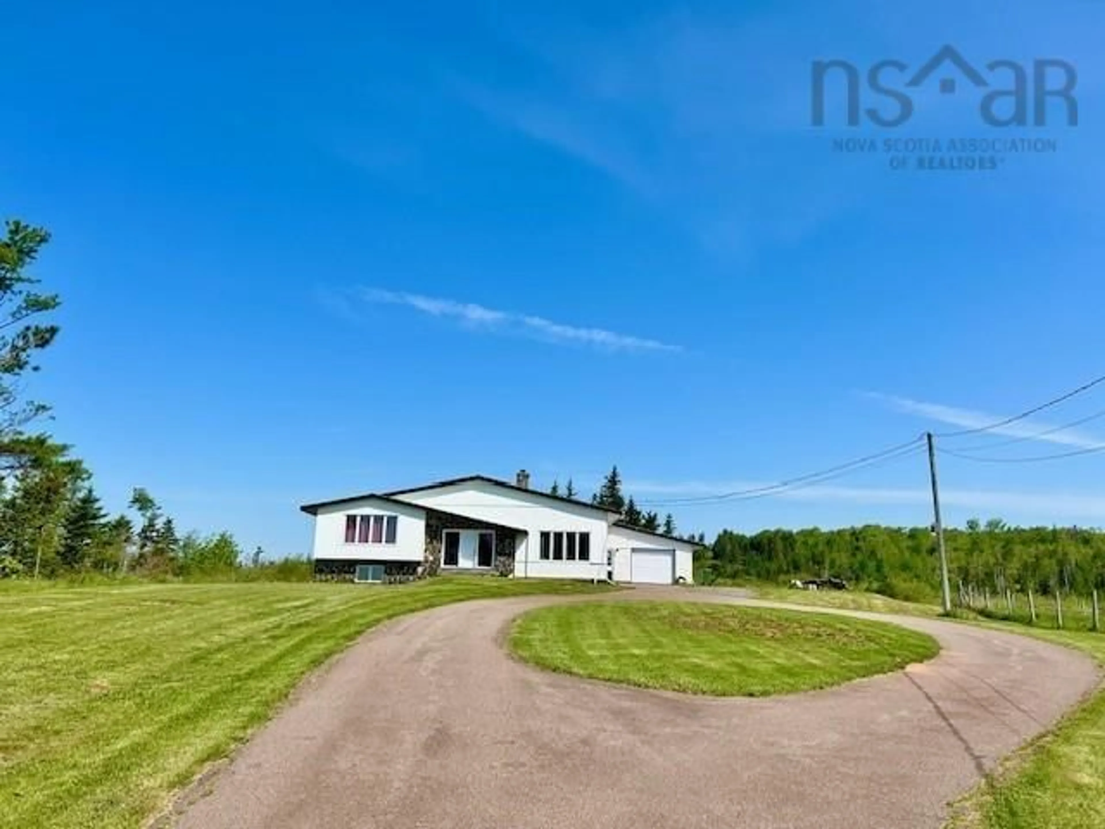 A pic from outside/outdoor area/front of a property/back of a property/a pic from drone, building for 903 Pictou Rd, East Mountain Nova Scotia B6L 2N1