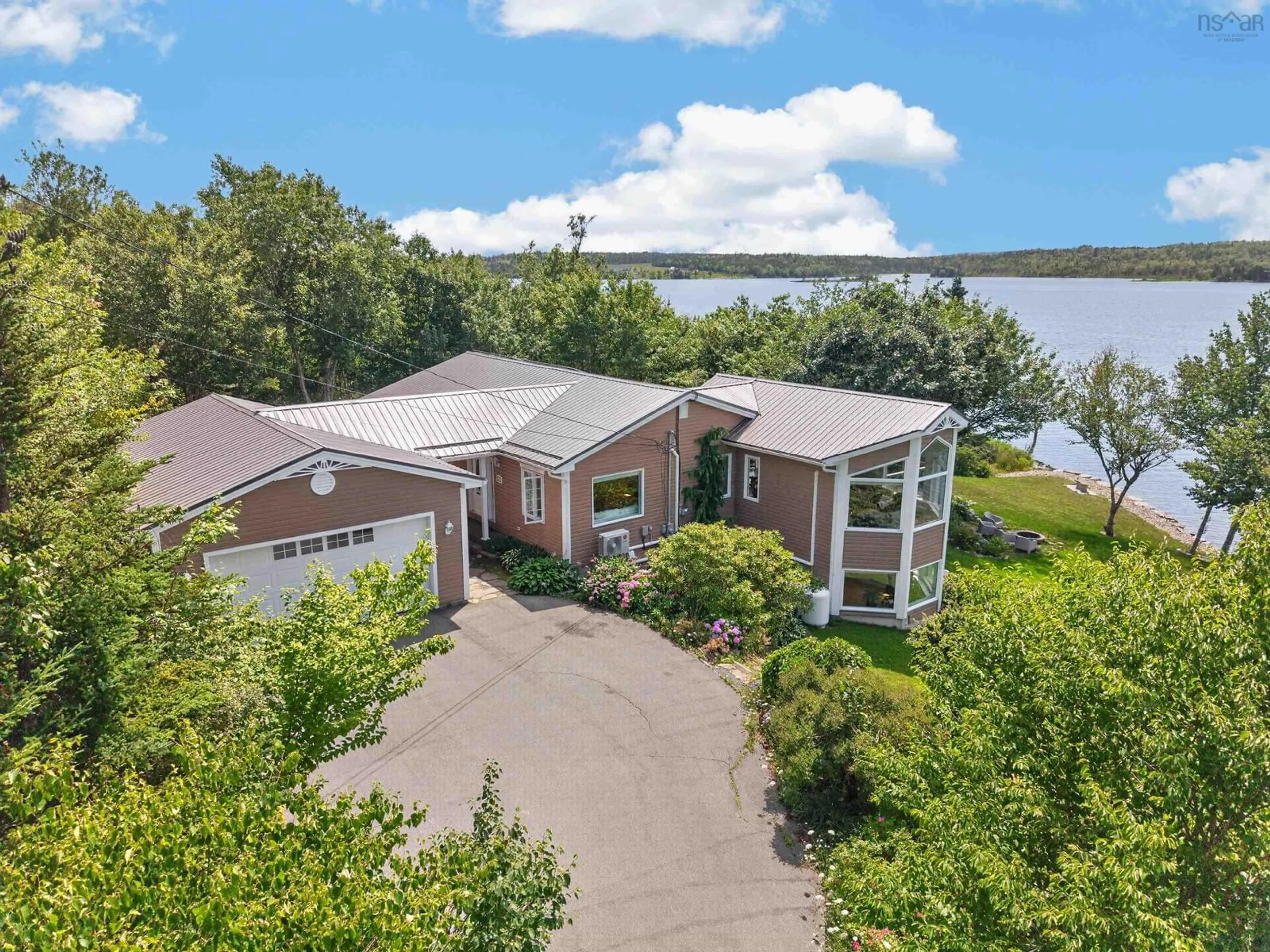 A pic from outside/outdoor area/front of a property/back of a property/a pic from drone, water/lake/river/ocean view for 223 Candy Mountain Rd, Mineville Nova Scotia B2Z 1K5