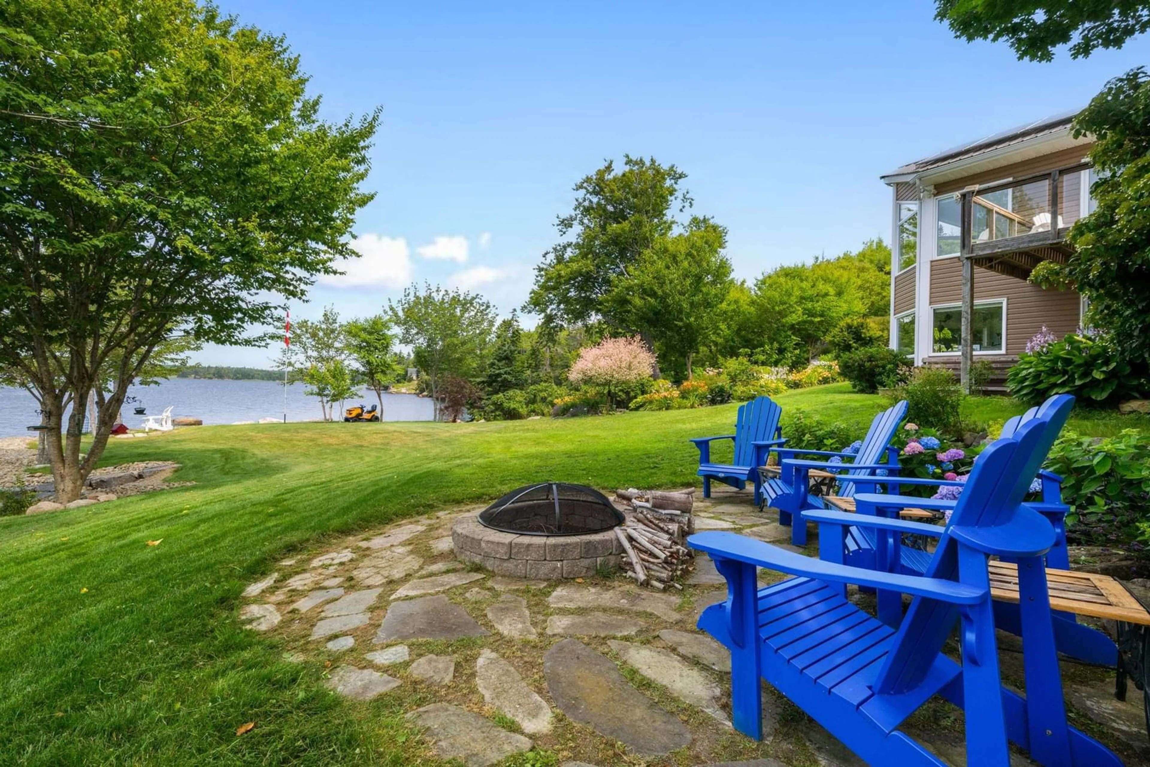 Patio, water/lake/river/ocean view for 223 Candy Mountain Rd, Mineville Nova Scotia B2Z 1K5