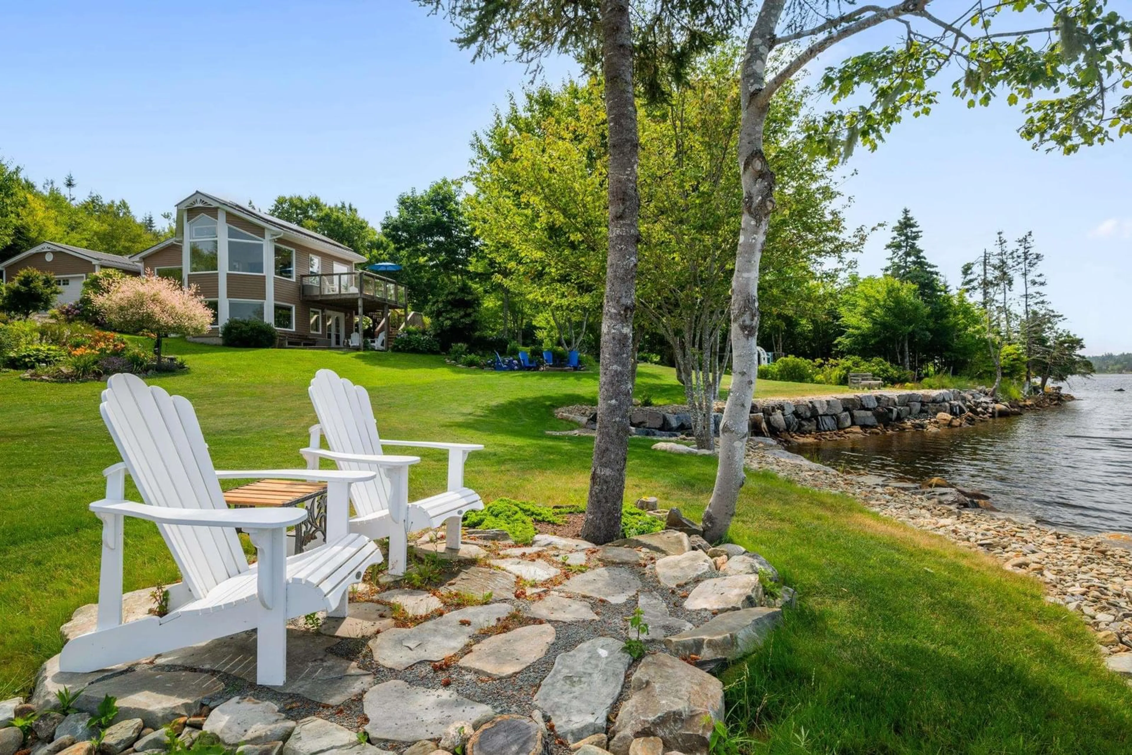 Patio, water/lake/river/ocean view for 223 Candy Mountain Rd, Mineville Nova Scotia B2Z 1K5