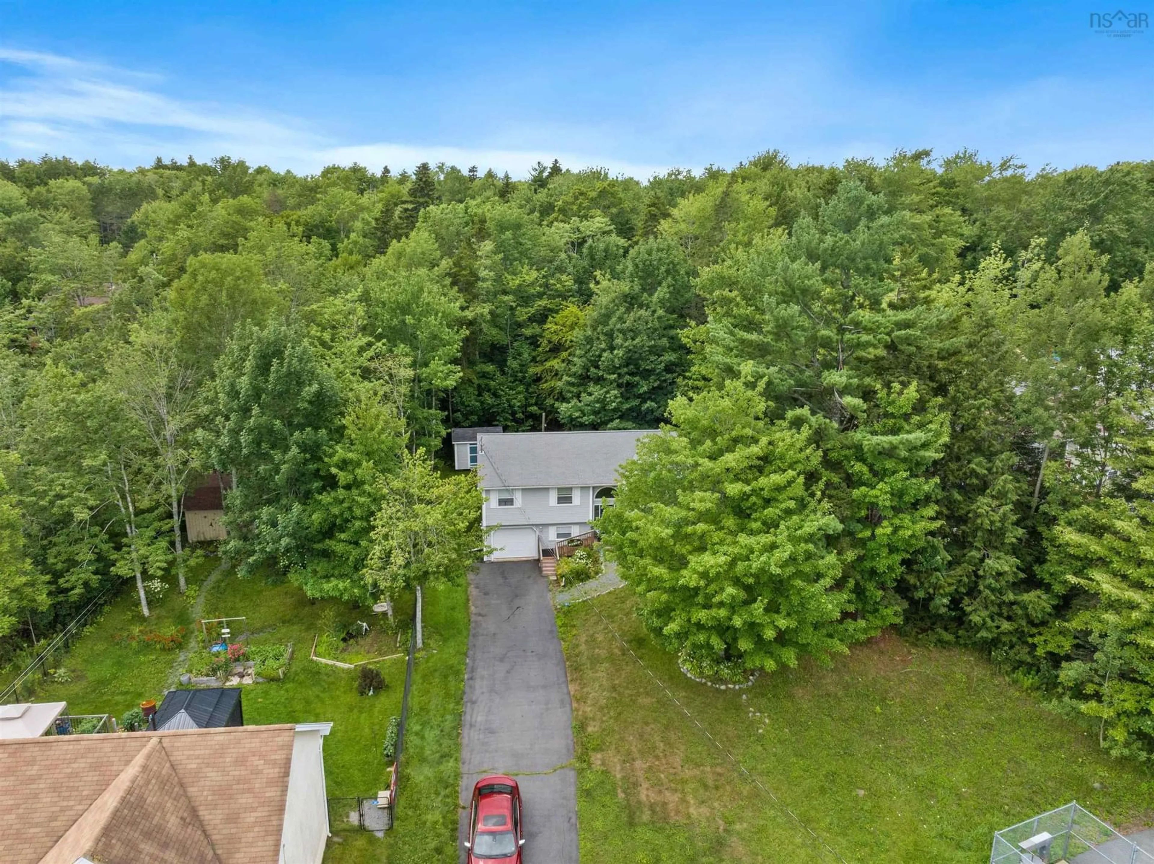 A pic from outside/outdoor area/front of a property/back of a property/a pic from drone, forest/trees view for 984 Beaver Bank Rd, Beaver Bank Nova Scotia B3R 1H8