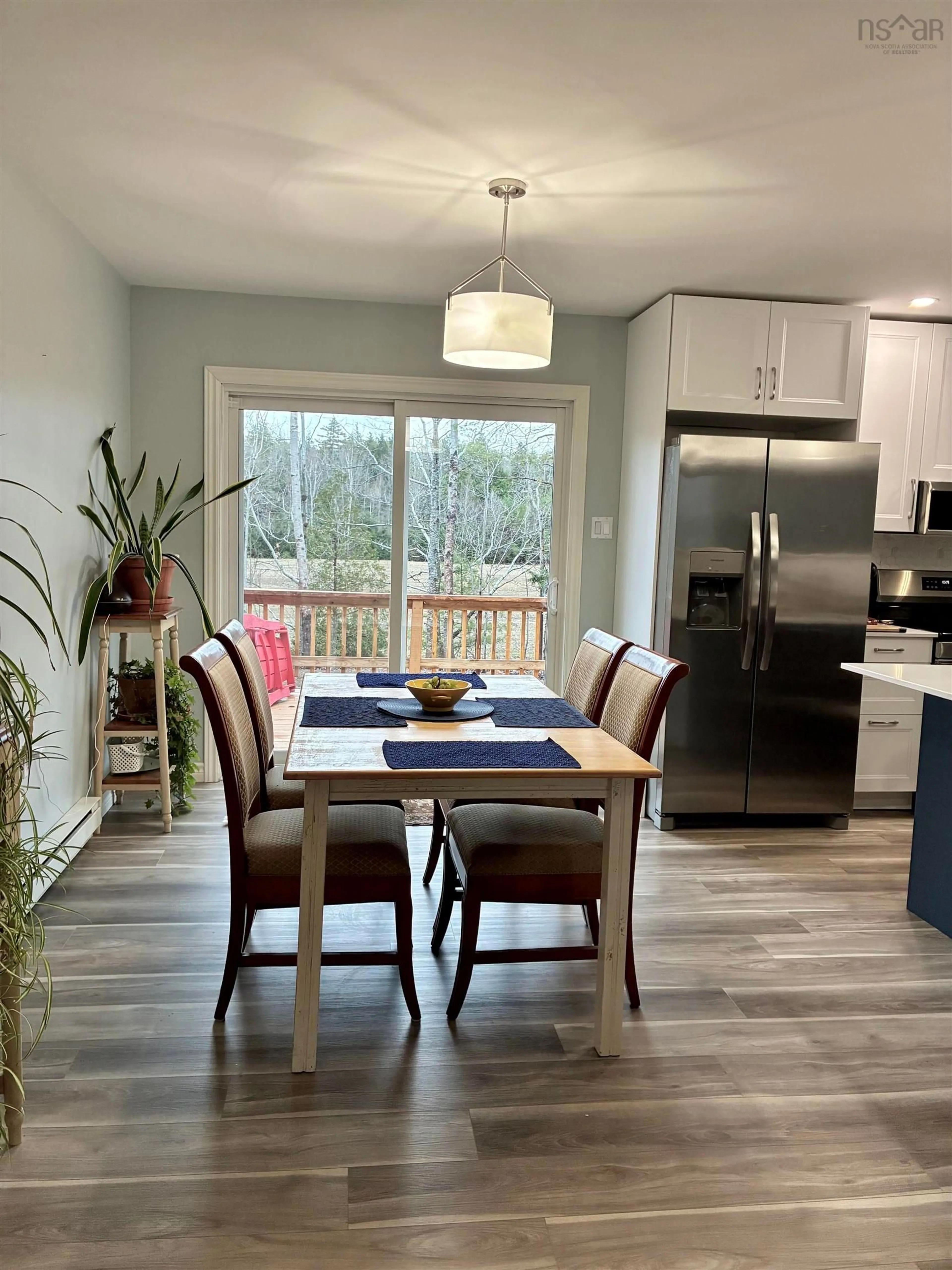 Open concept kitchen, wood/laminate floor for 380 Hall Rd, South Greenwood Nova Scotia B0P 1R0