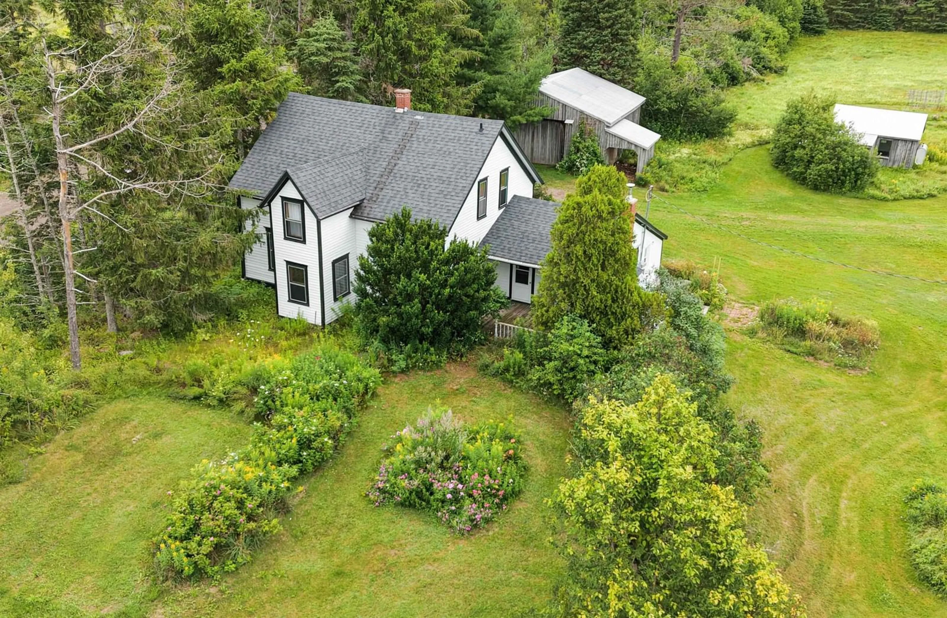 A pic from outside/outdoor area/front of a property/back of a property/a pic from drone, unknown for 16 Craig Rd, Watervale Nova Scotia B0K 1P0
