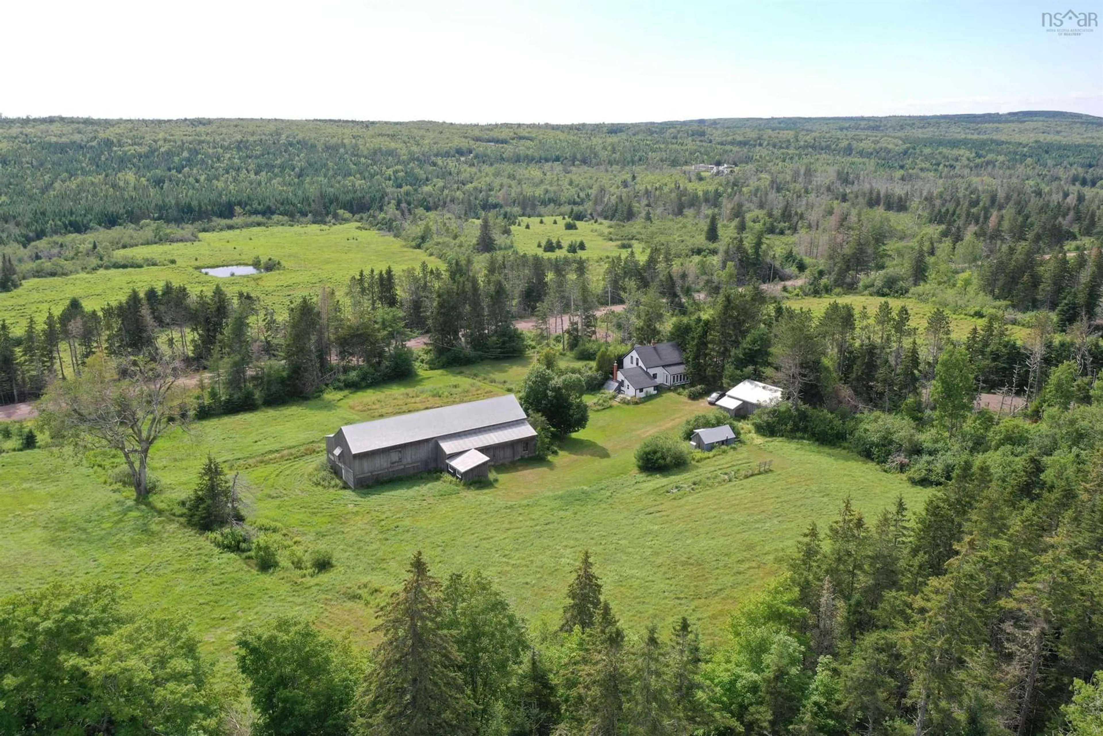A pic from outside/outdoor area/front of a property/back of a property/a pic from drone, unknown for 16 Craig Rd, Watervale Nova Scotia B0K 1P0