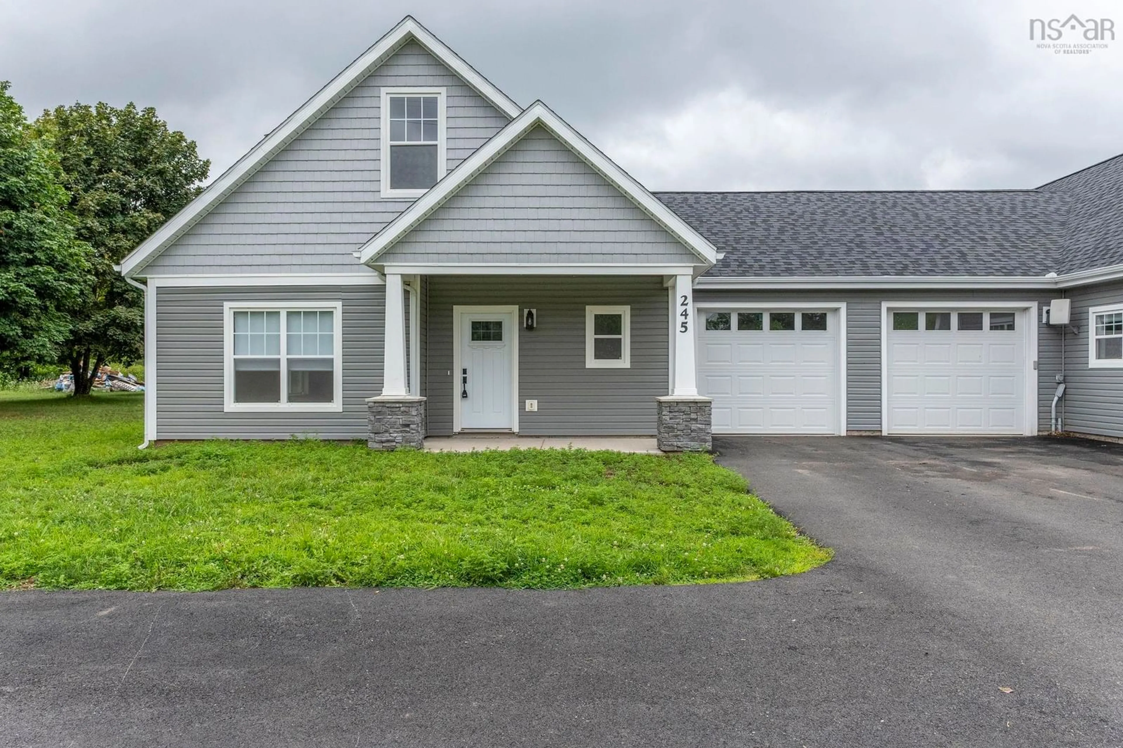 Home with vinyl exterior material, street for 245/247 Ward Rd, Greenwood Square Nova Scotia B0P 1R0