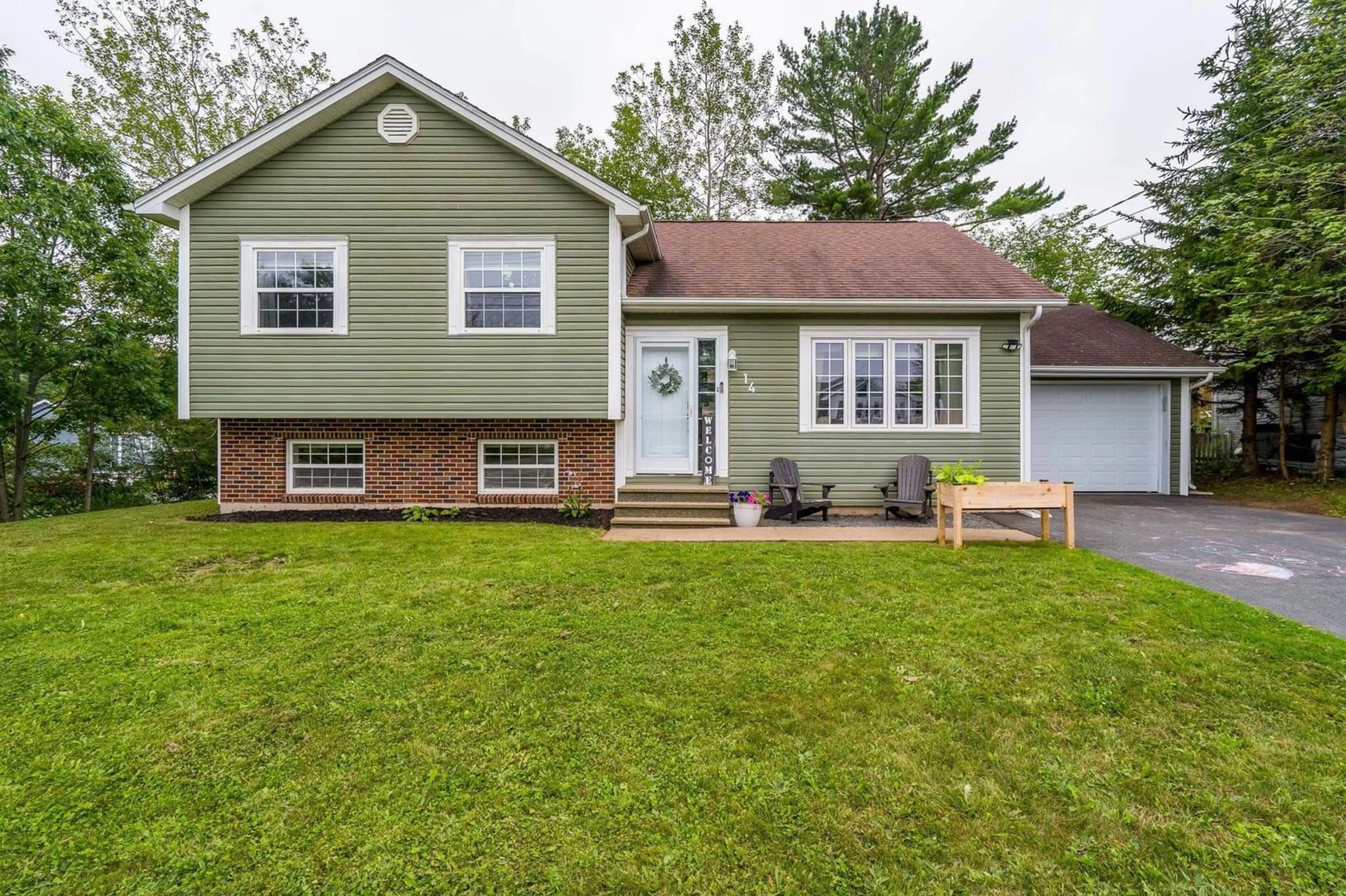 Home with vinyl exterior material, street for 14 Wilson Rd, Enfield Nova Scotia B2T 1J7