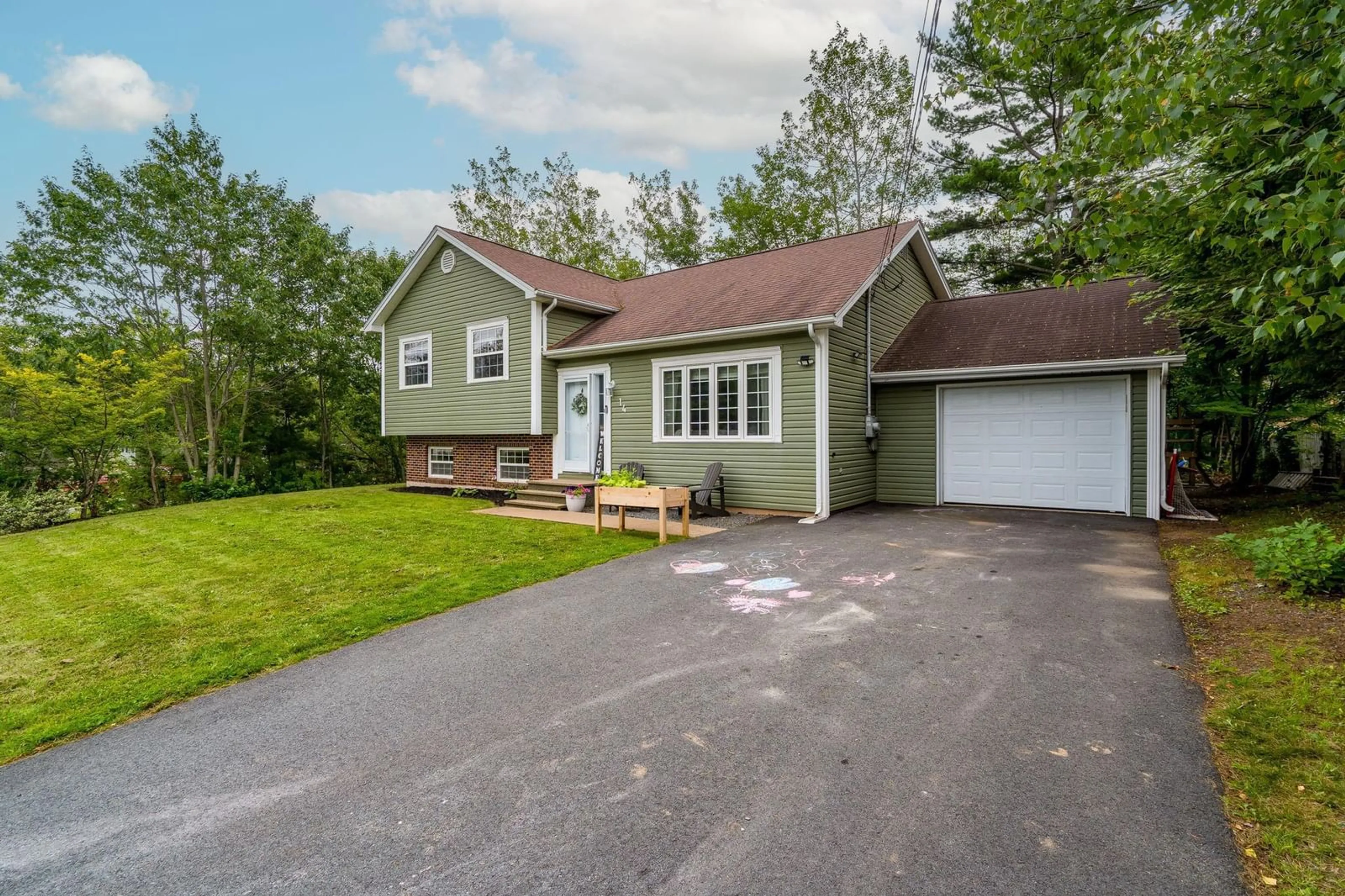 Home with vinyl exterior material, street for 14 Wilson Rd, Enfield Nova Scotia B2T 1J7