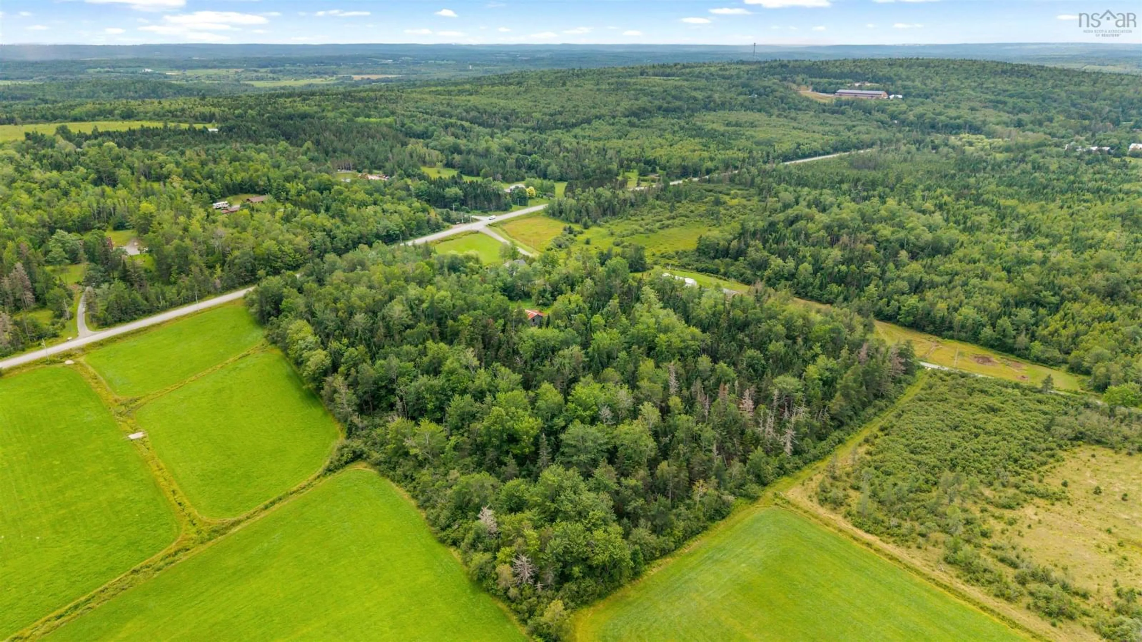 A pic from outside/outdoor area/front of a property/back of a property/a pic from drone, forest/trees view for 40 Urquharts Lane, Chaswood Nova Scotia B0N 2H0