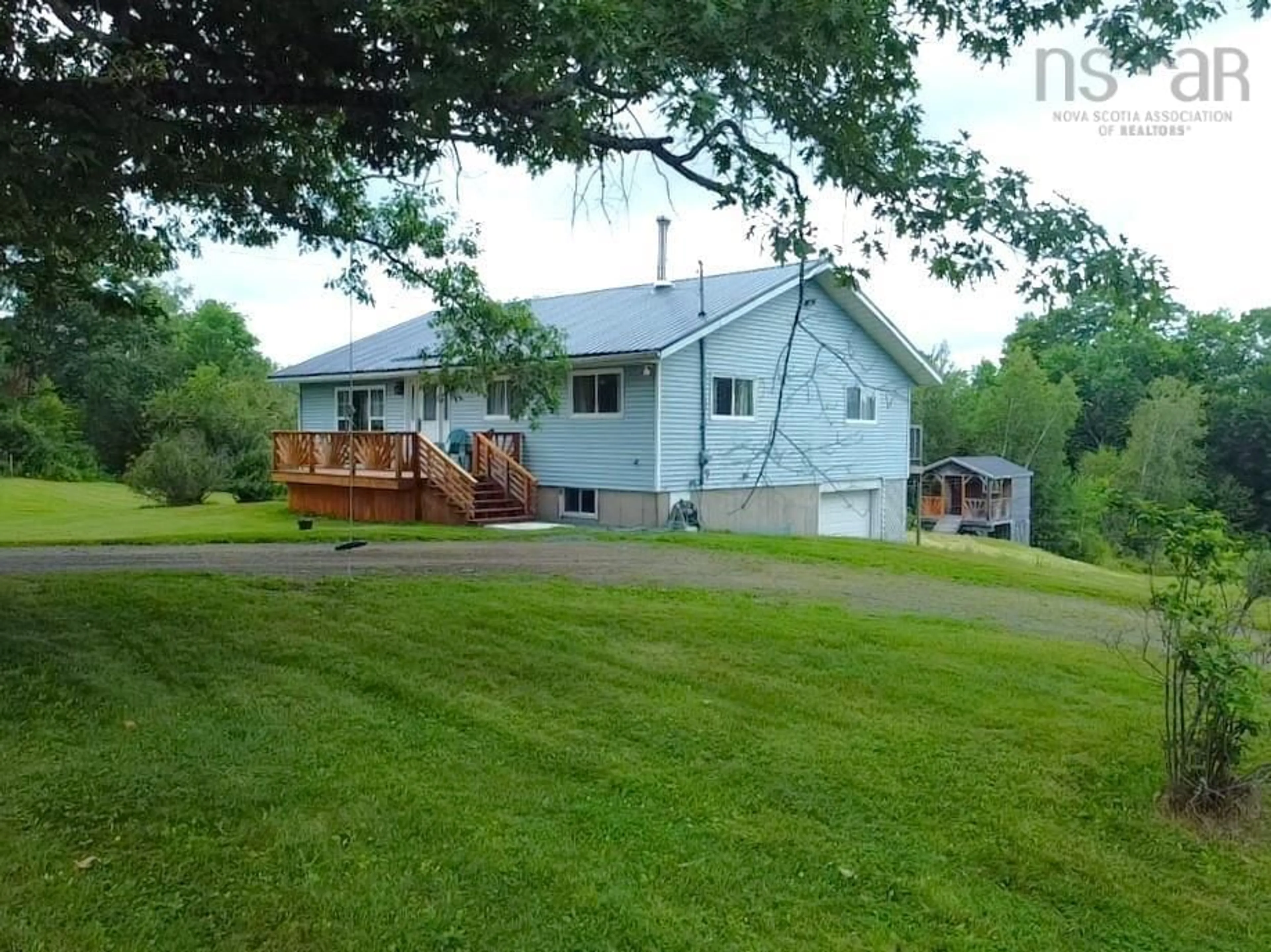 A pic from outside/outdoor area/front of a property/back of a property/a pic from drone, water/lake/river/ocean view for 3051 West River East Side Rd, Central West River Nova Scotia B0K 1P0