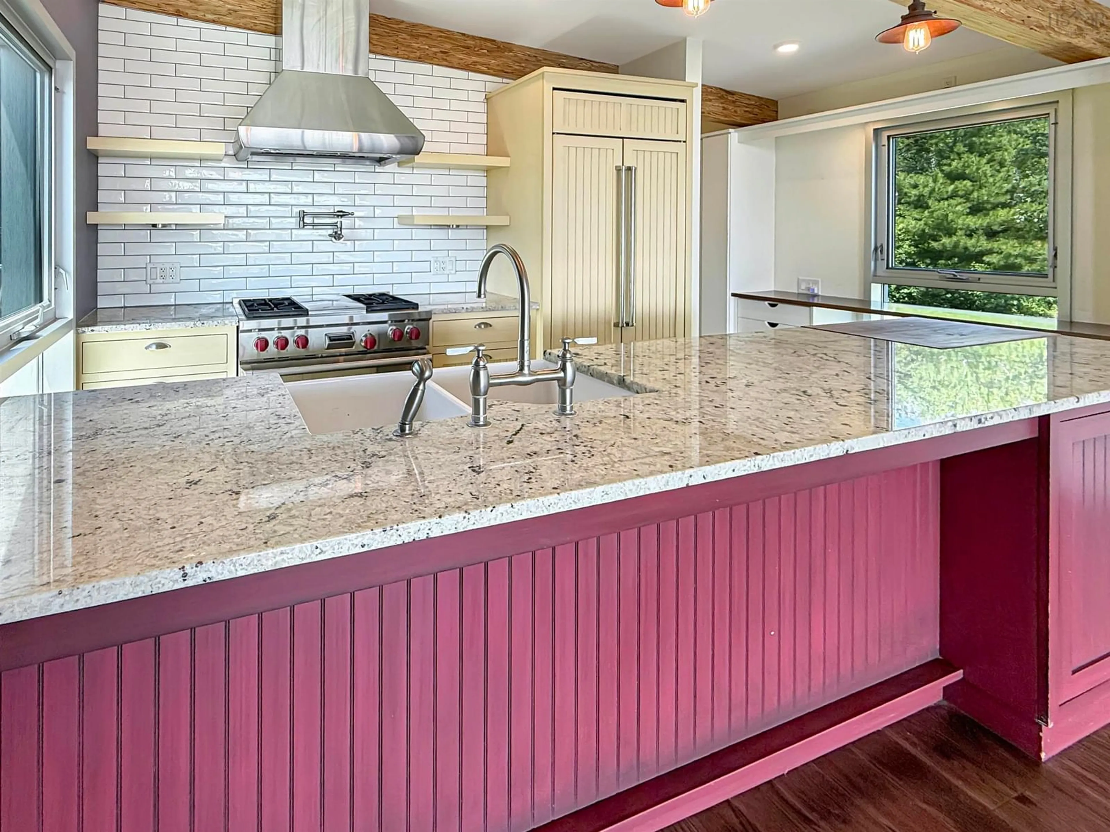 Contemporary kitchen, ceramic/tile floor for 65 River John Rd, River John Nova Scotia B0K 1N0