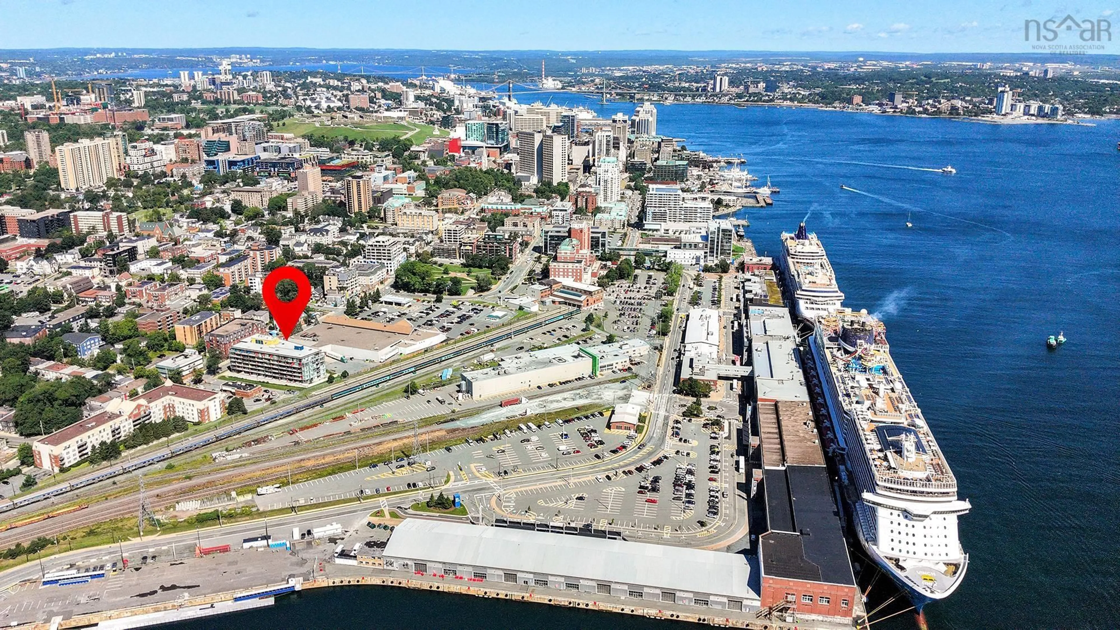 A pic from outside/outdoor area/front of a property/back of a property/a pic from drone, unknown for 1065 Barrington St #407, Halifax Nova Scotia B3H 2P8