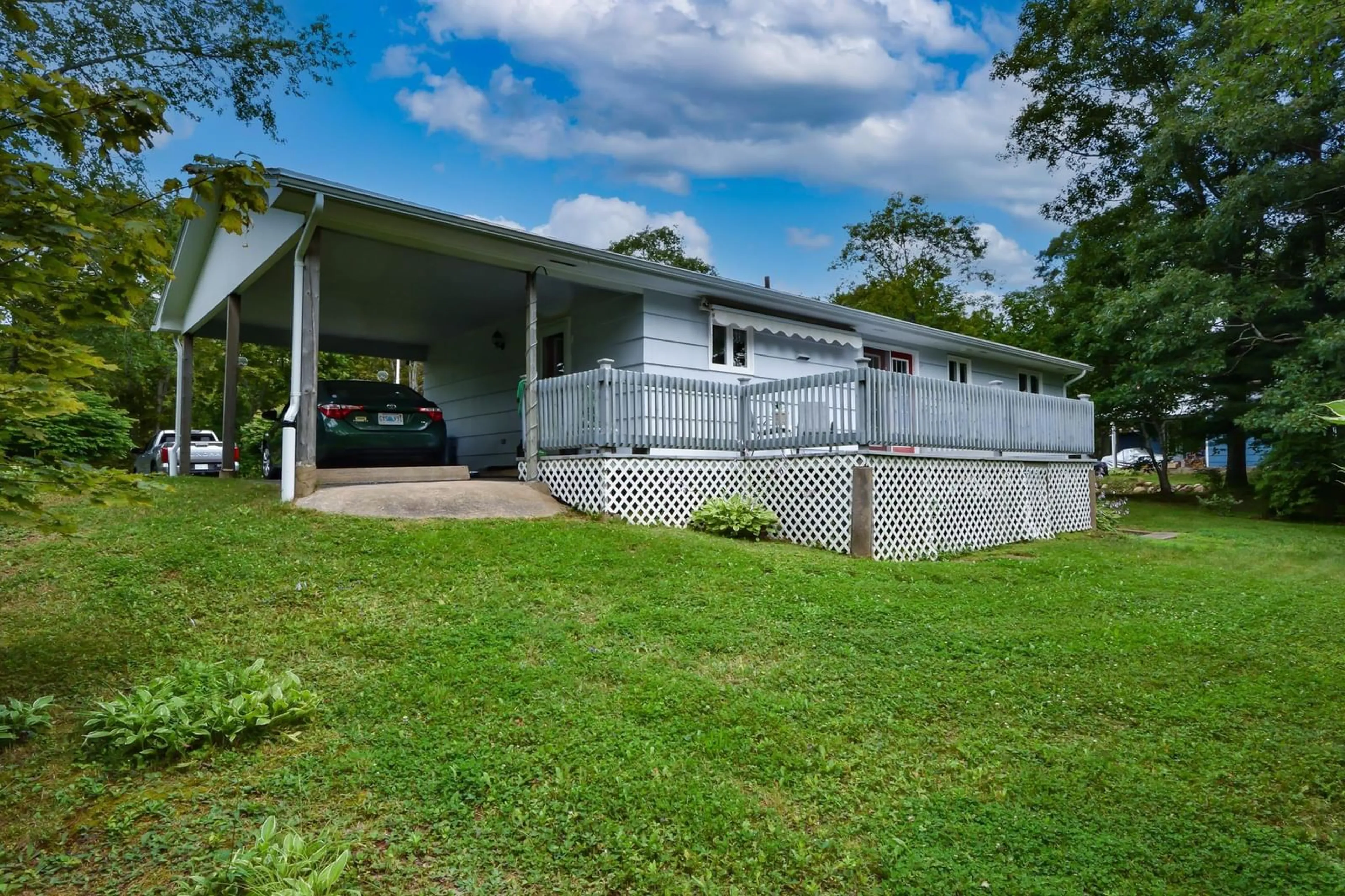 A pic from outside/outdoor area/front of a property/back of a property/a pic from drone, unknown for 24 Green Acres Rd, Pleasantville Nova Scotia B0R 1G0