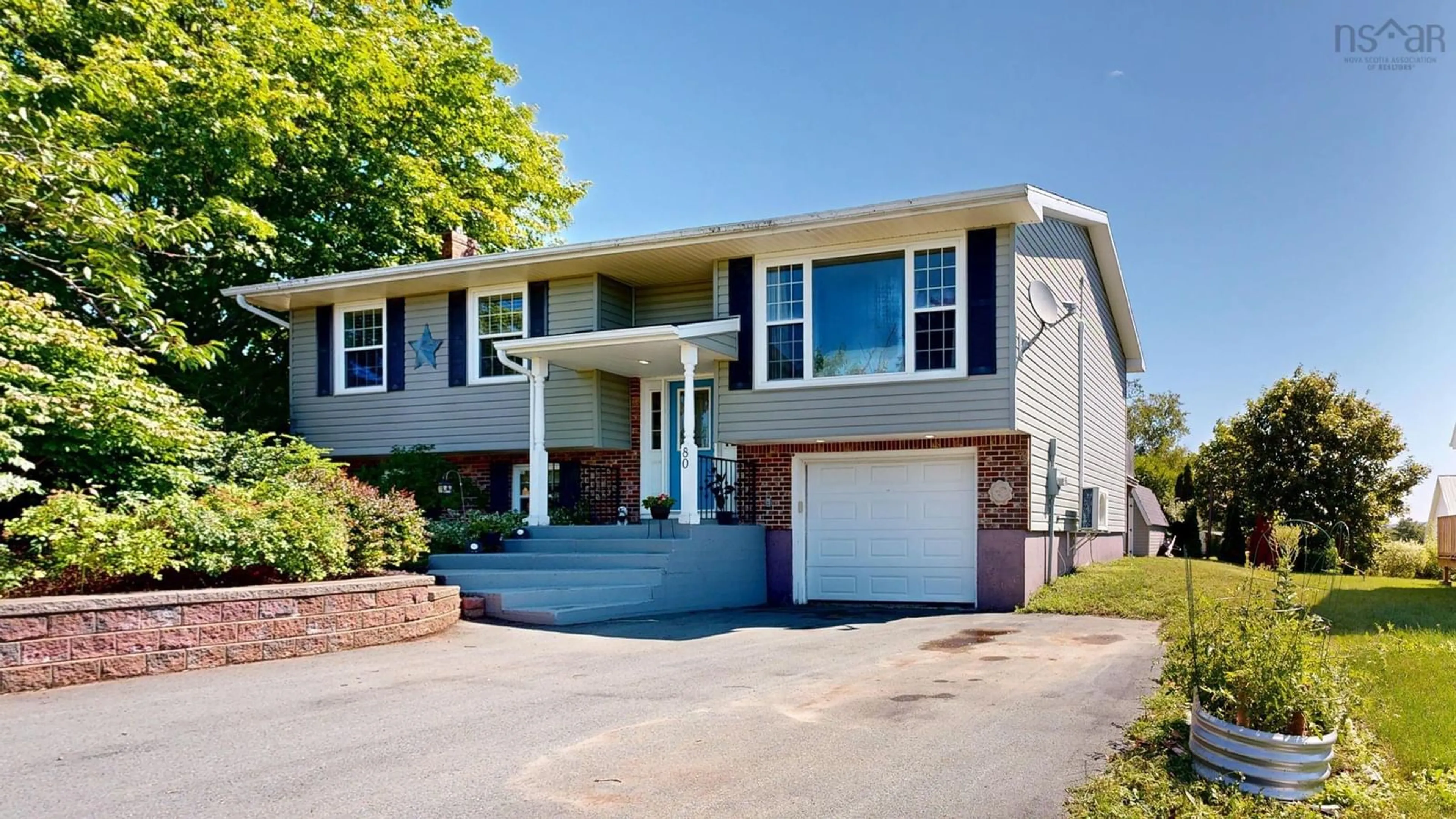 Home with vinyl exterior material, street for 80 Apple Tree Lane, Kentville Nova Scotia B4N 3Y6