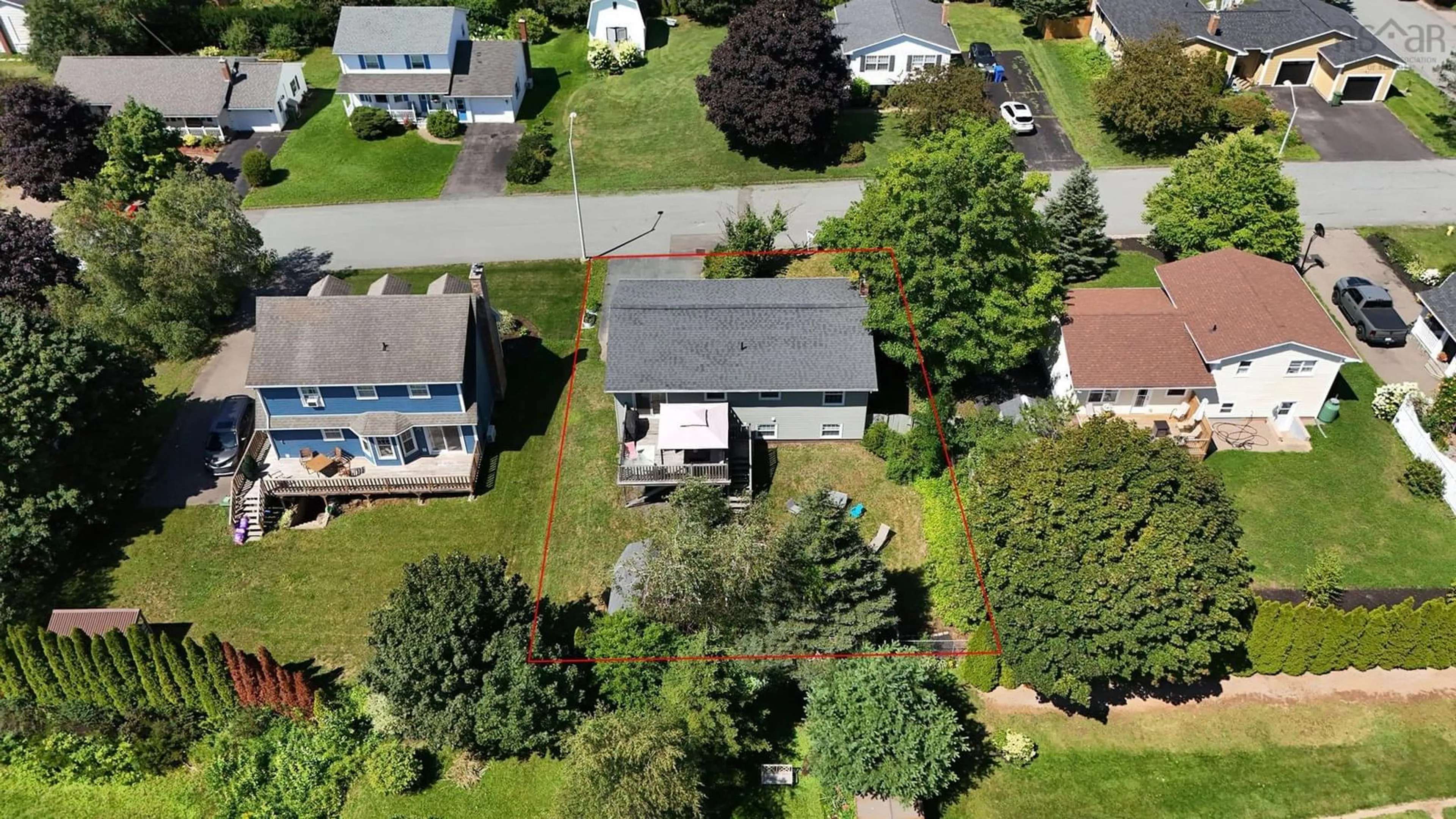 A pic from outside/outdoor area/front of a property/back of a property/a pic from drone, street for 80 Apple Tree Lane, Kentville Nova Scotia B4N 3Y6