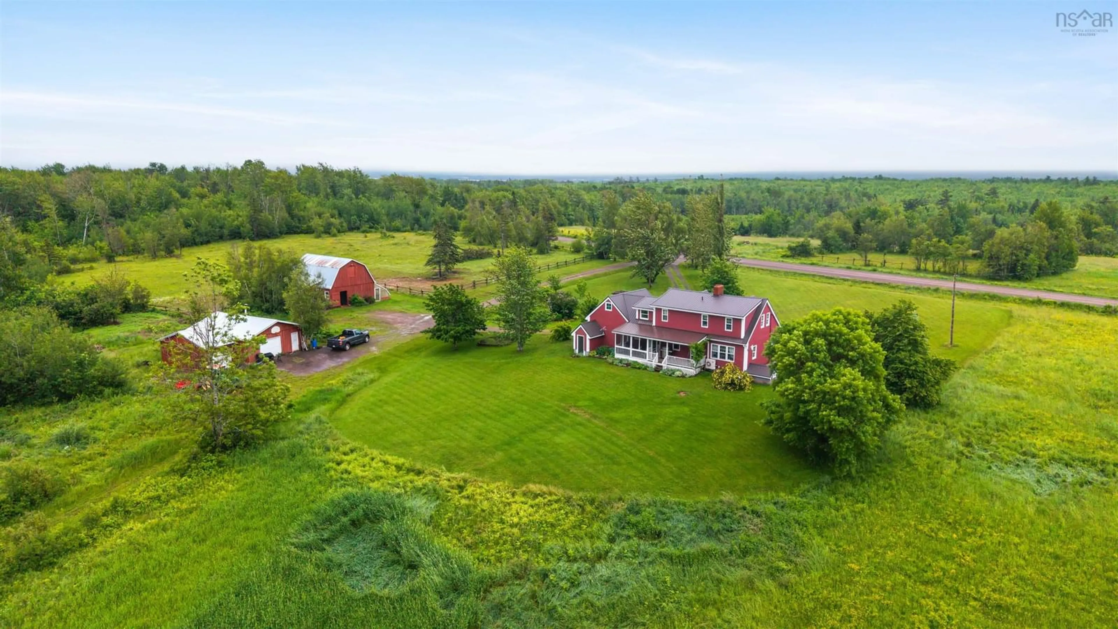 A pic from outside/outdoor area/front of a property/back of a property/a pic from drone, unknown for 199 Mcinnis Rd, Malagash Nova Scotia B0K 1E0