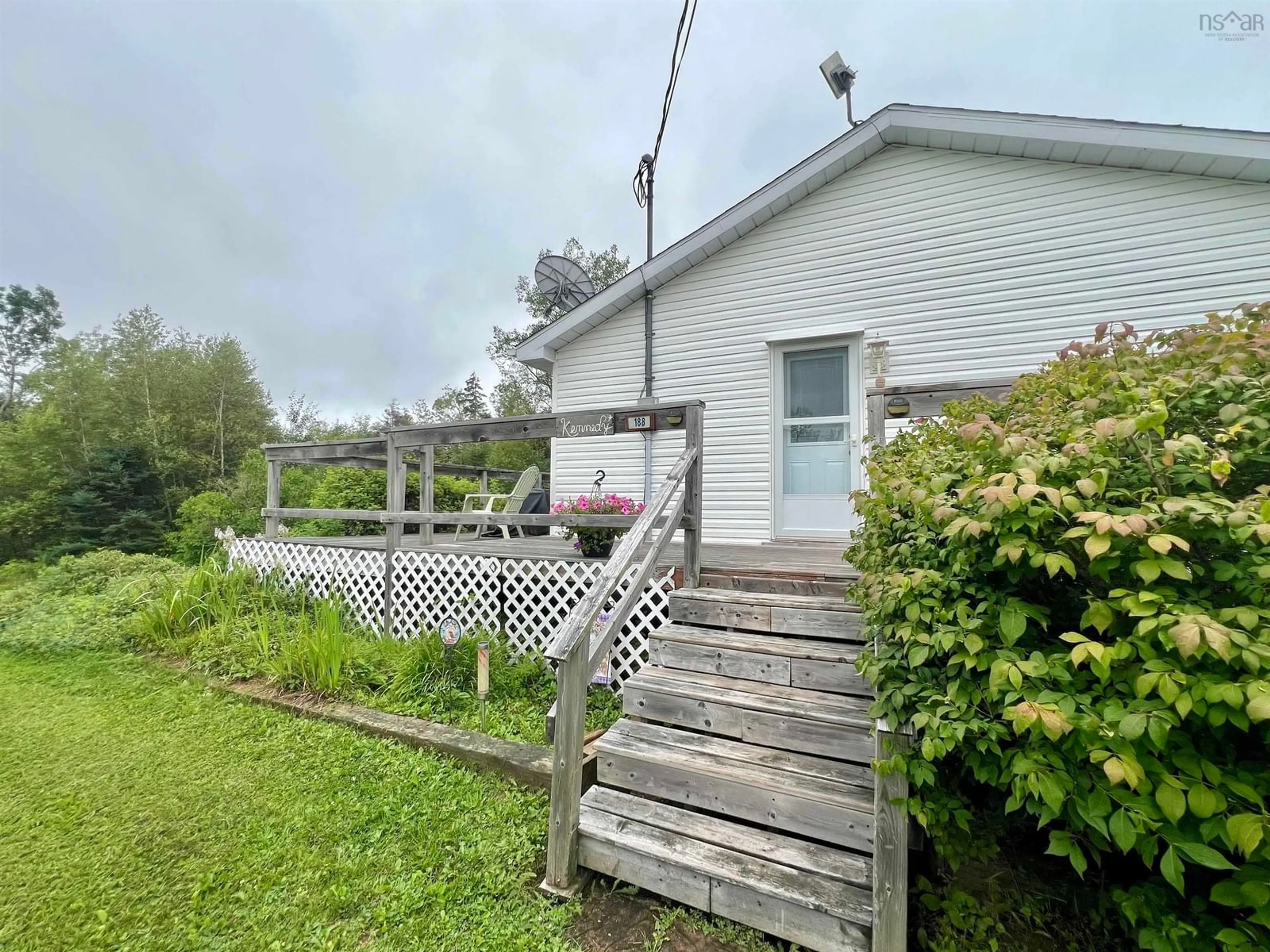 A pic from outside/outdoor area/front of a property/back of a property/a pic from drone, unknown for 188 Shore Rd, Sutherlands River Nova Scotia B0K 1G0