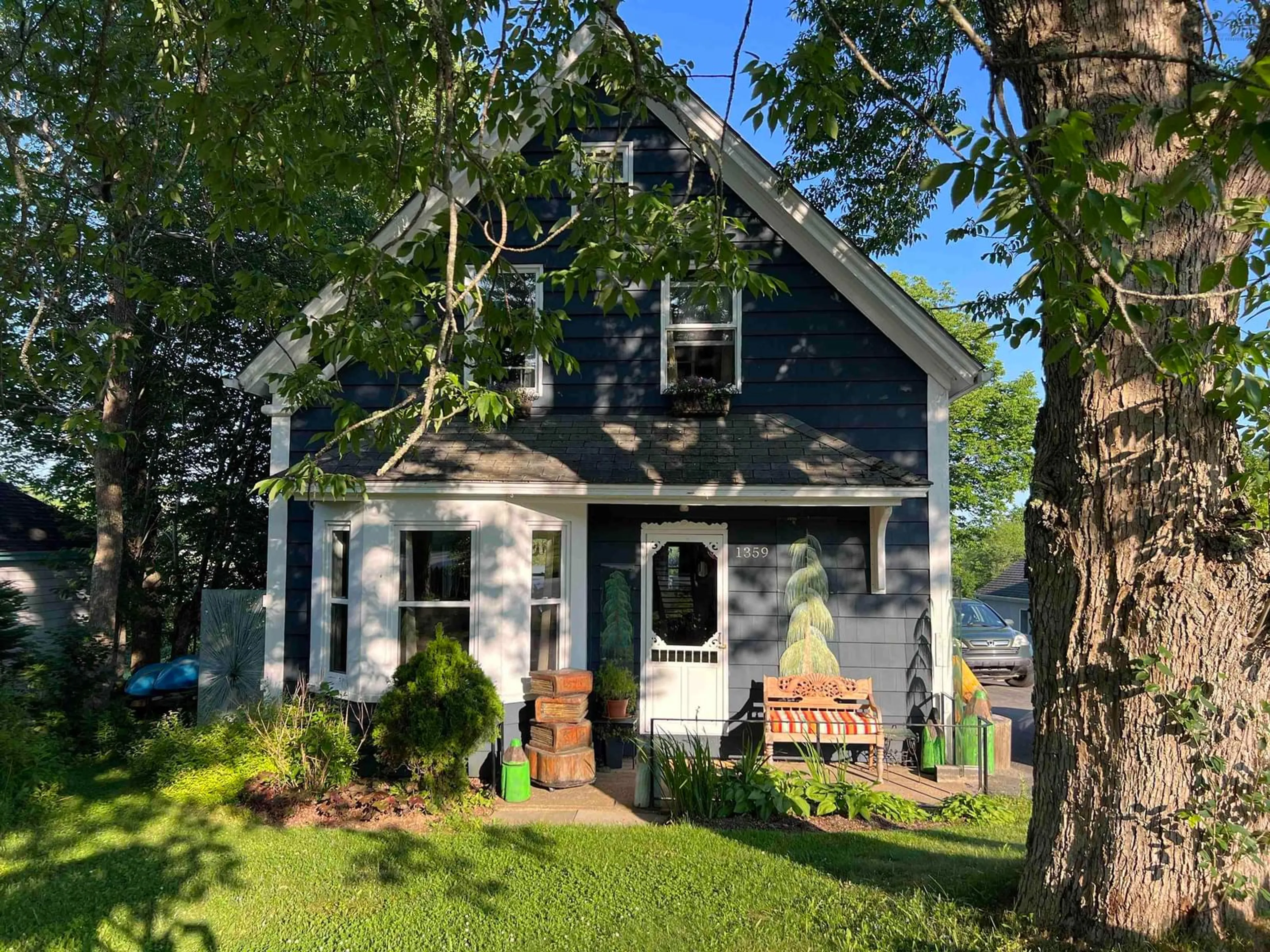 Home with vinyl exterior material, street for 1359 Highway 332, First South Nova Scotia B0J 2C0