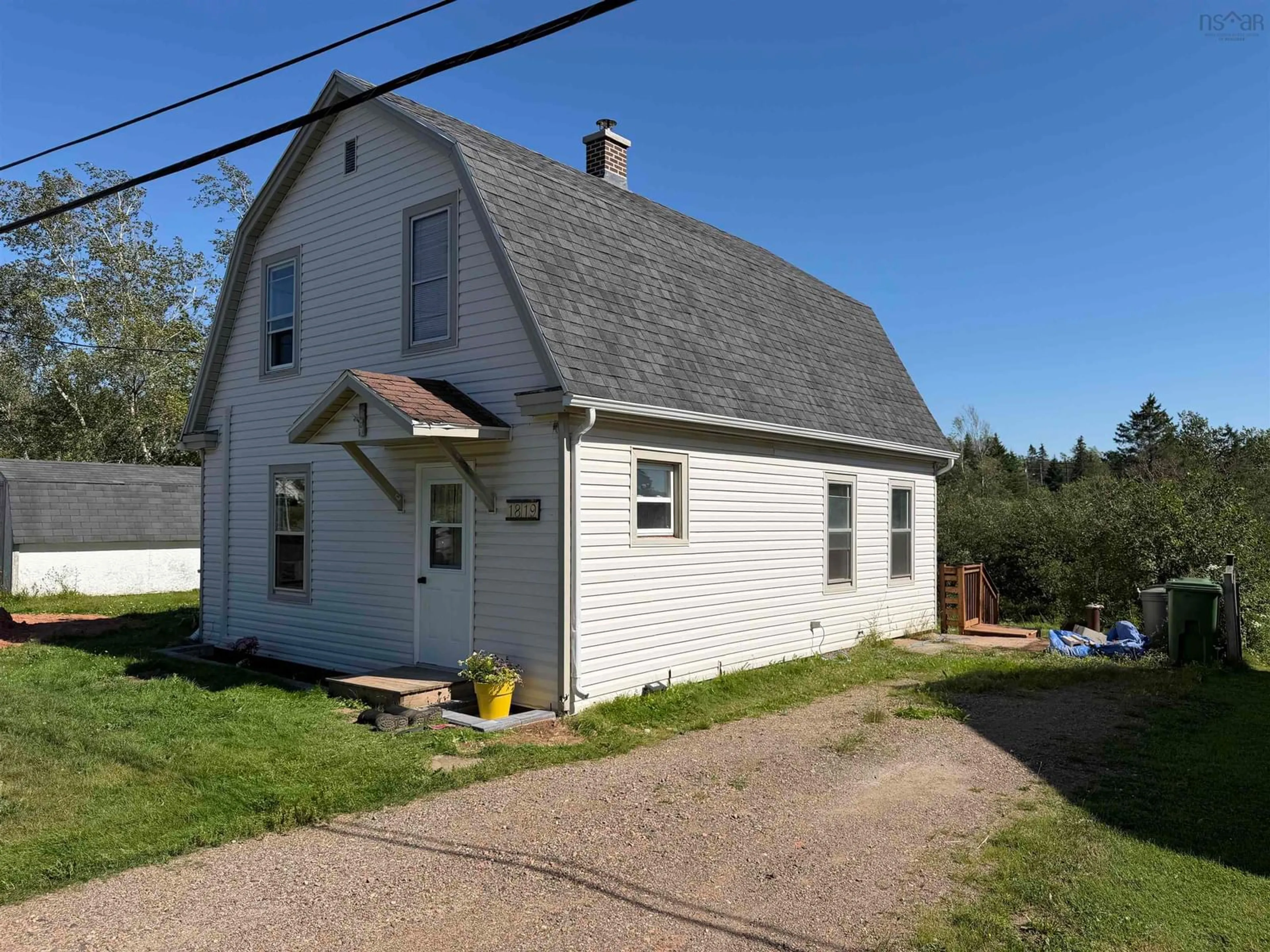 A pic from outside/outdoor area/front of a property/back of a property/a pic from drone, building for 1819 Irwin Lake Rd, Hilden Nova Scotia B0N 1C0