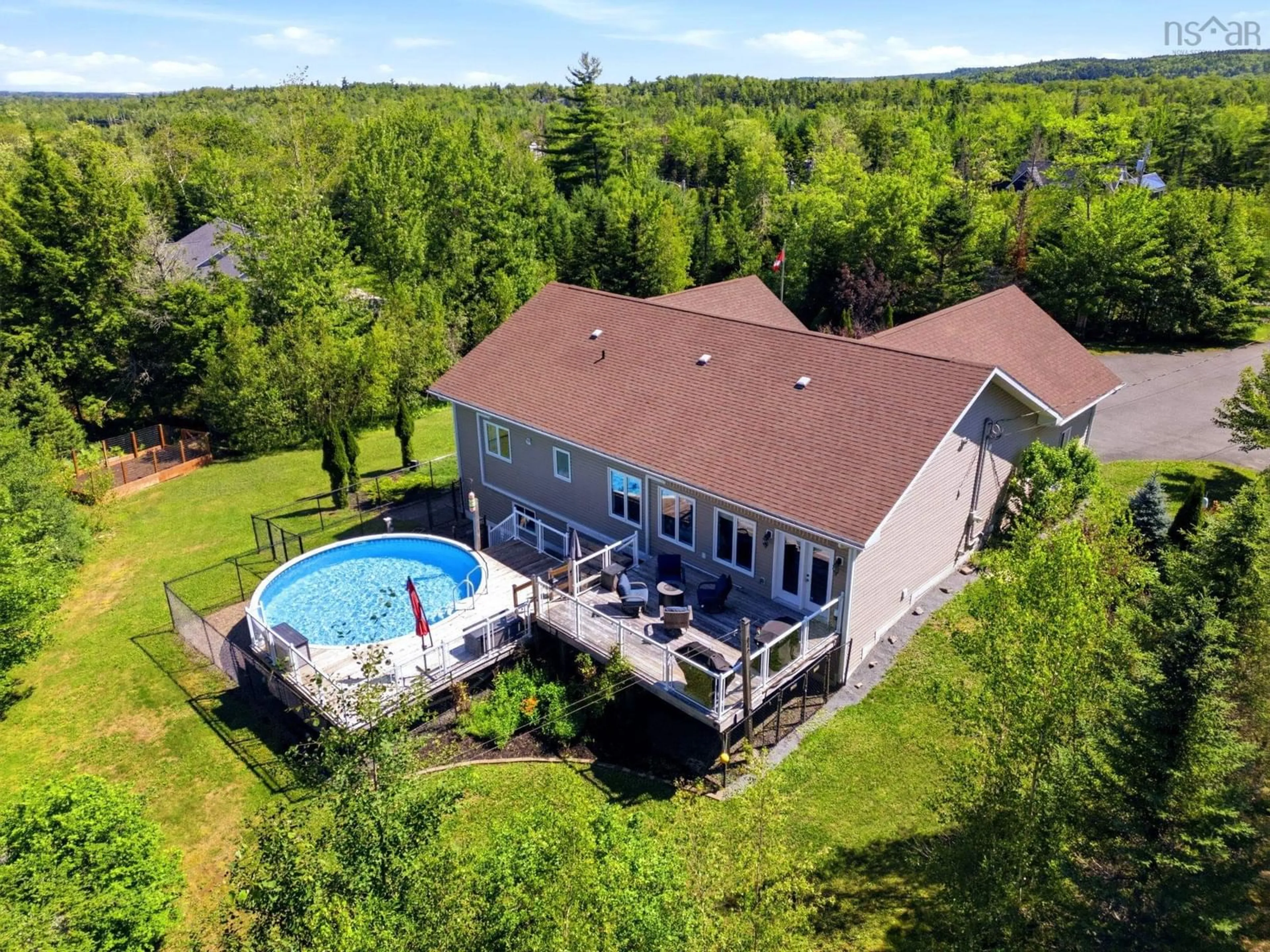 A pic from outside/outdoor area/front of a property/back of a property/a pic from drone, water/lake/river/ocean view for 40 Keigan Dr, Enfield Nova Scotia B2T 0G4